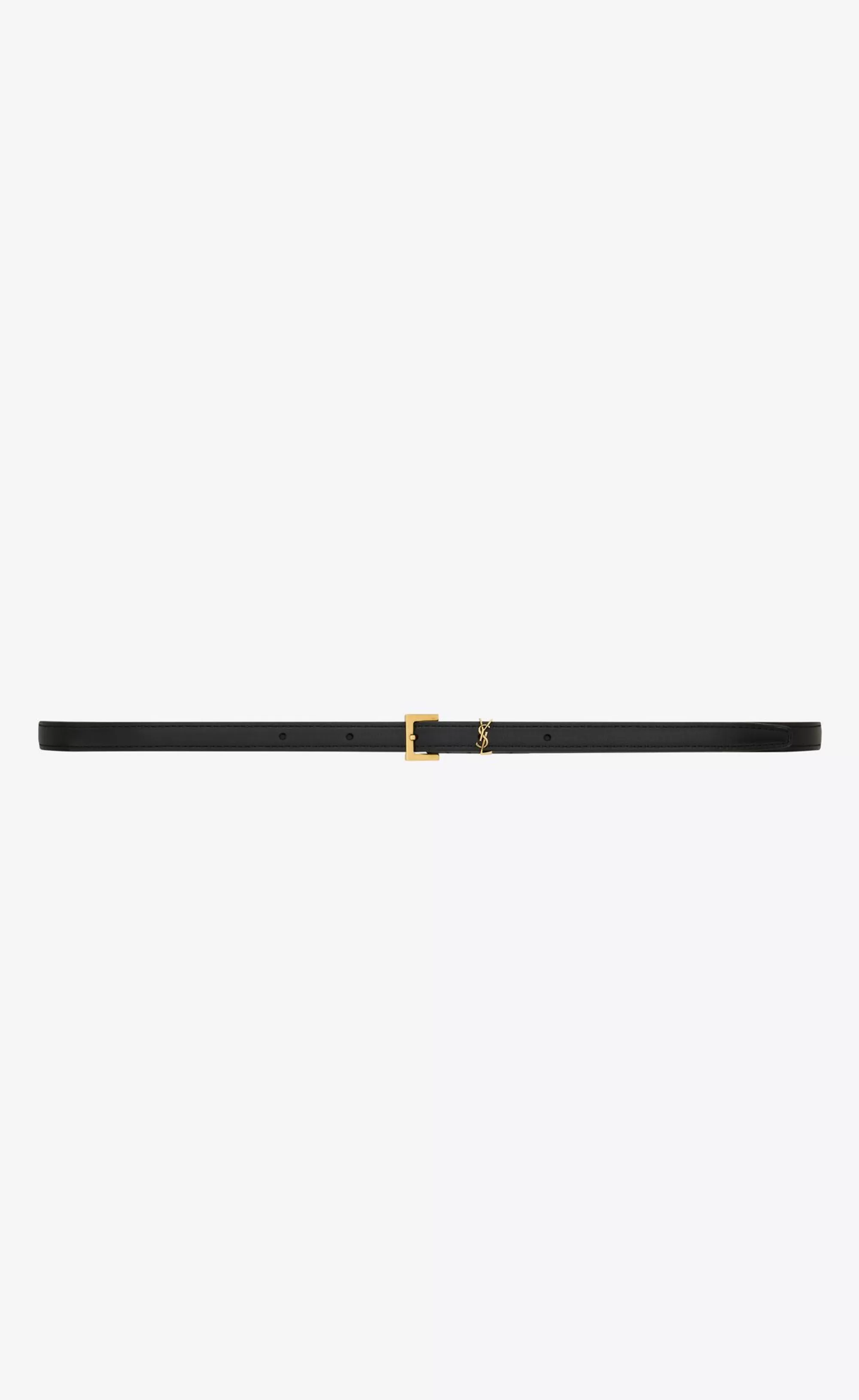 Women Saint Laurent BELTS^CASSANDRE Extra Thin Belt In Smooth Leather | | YSL.com