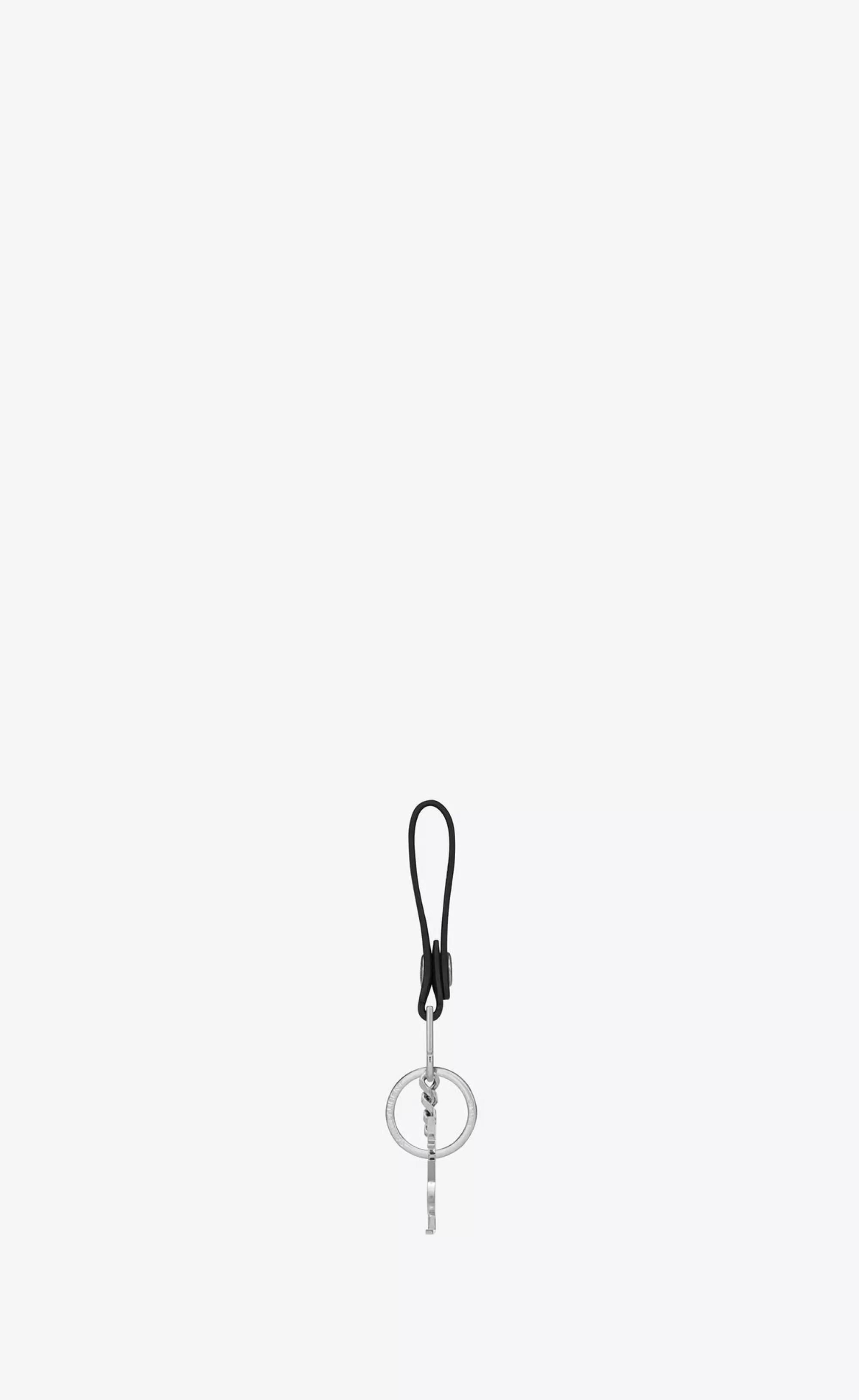 Saint Laurent OTHER ACCESSORIES^CASSANDRE Key Ring In Smooth Leather | | YSL.com