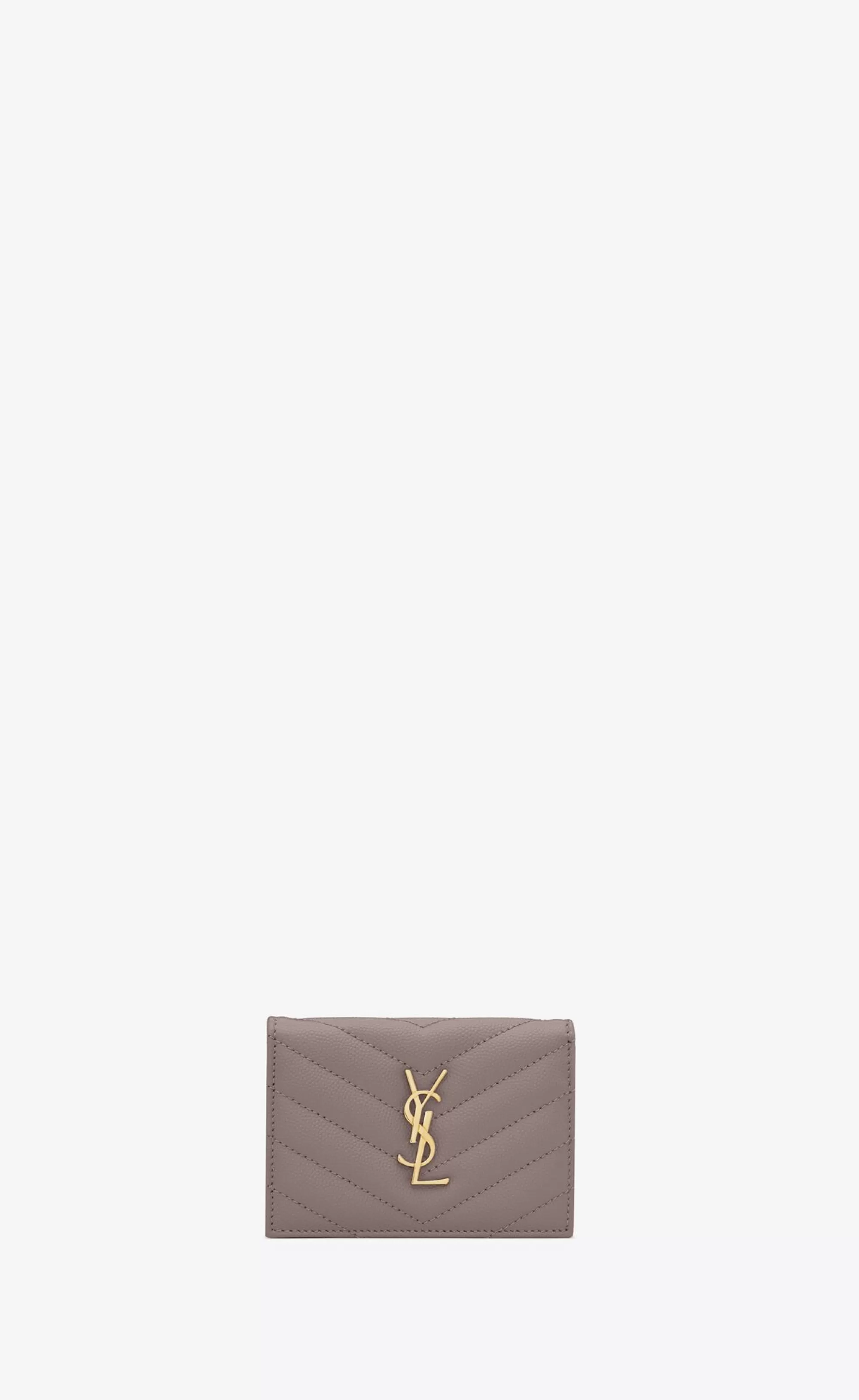 Women Saint Laurent CARD CASES^Cassandre Matelassé Business Card Case In Grain De Poudre Embossed Leather | | YSL.com