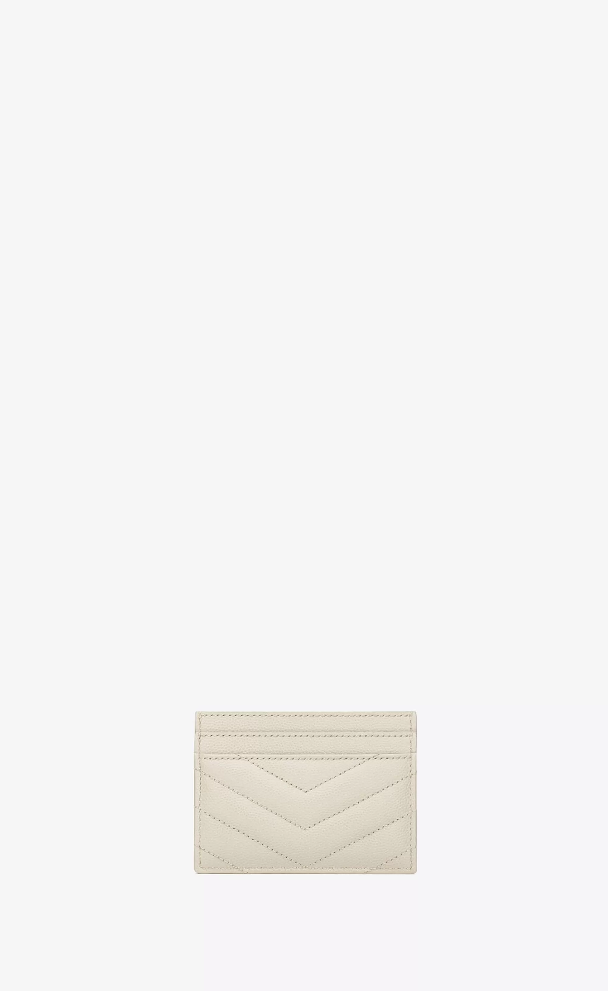 Women Saint Laurent CARD CASES^CASSANDRE MATELASSÉ Card Case In Grain De Poudre Embossed Leather | | YSL.com