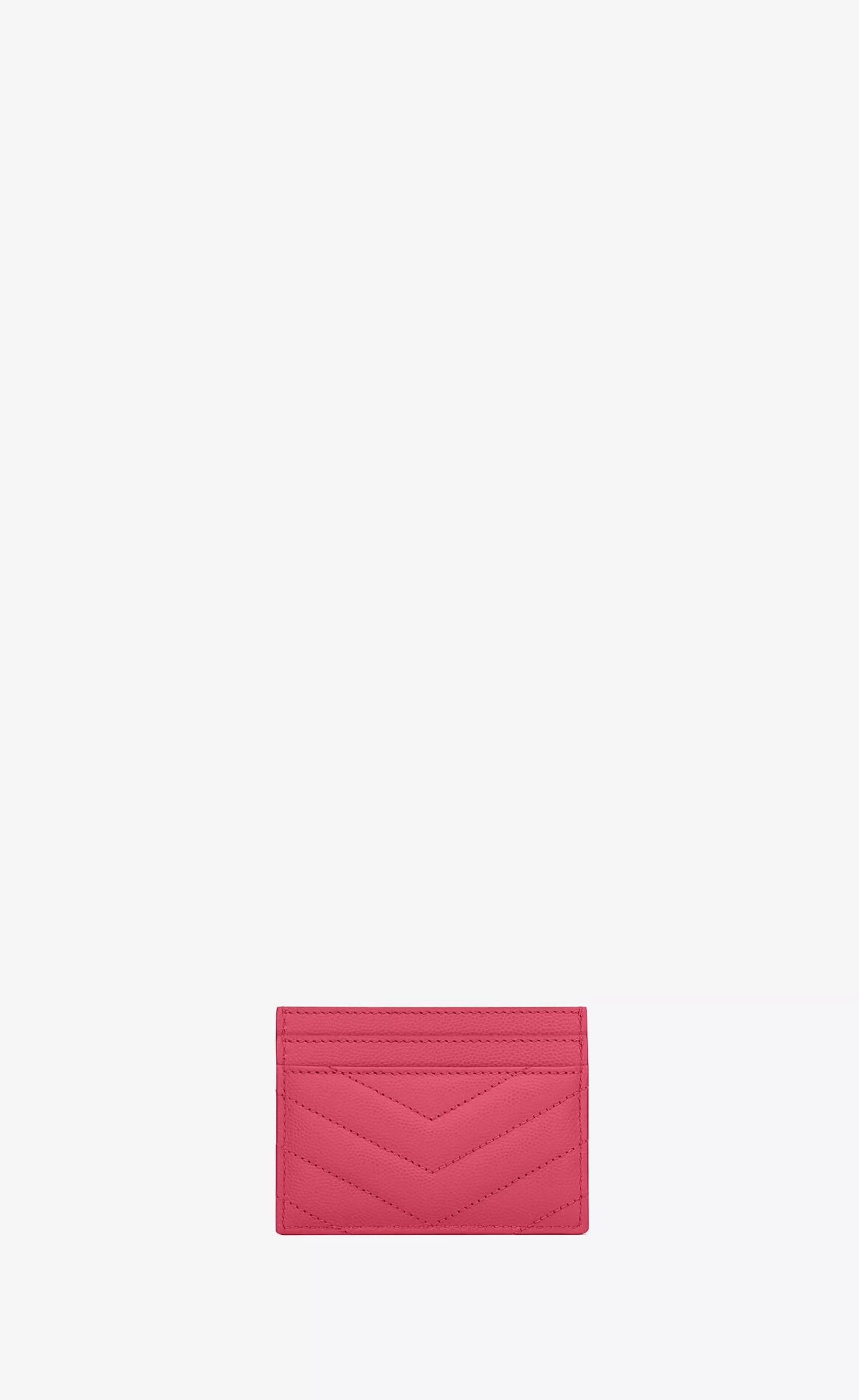Women Saint Laurent CARD CASES^CASSANDRE MATELASSÉ Card Case In Grain De Poudre Embossed Leather | | YSL.com