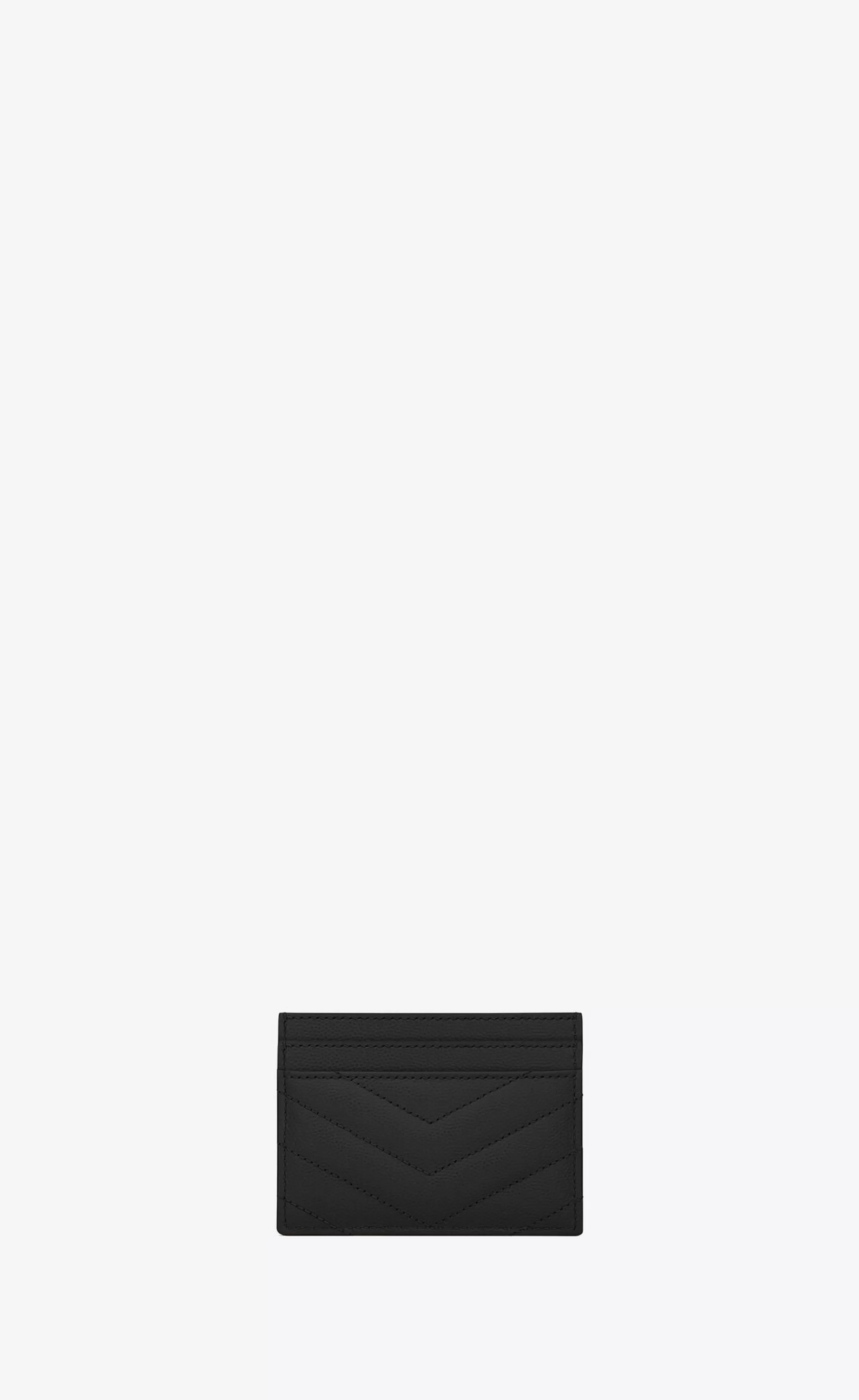 Women Saint Laurent CARD CASES^CASSANDRE MATELASSÉ Card Case In Grain De Poudre Embossed Leather | | YSL.com