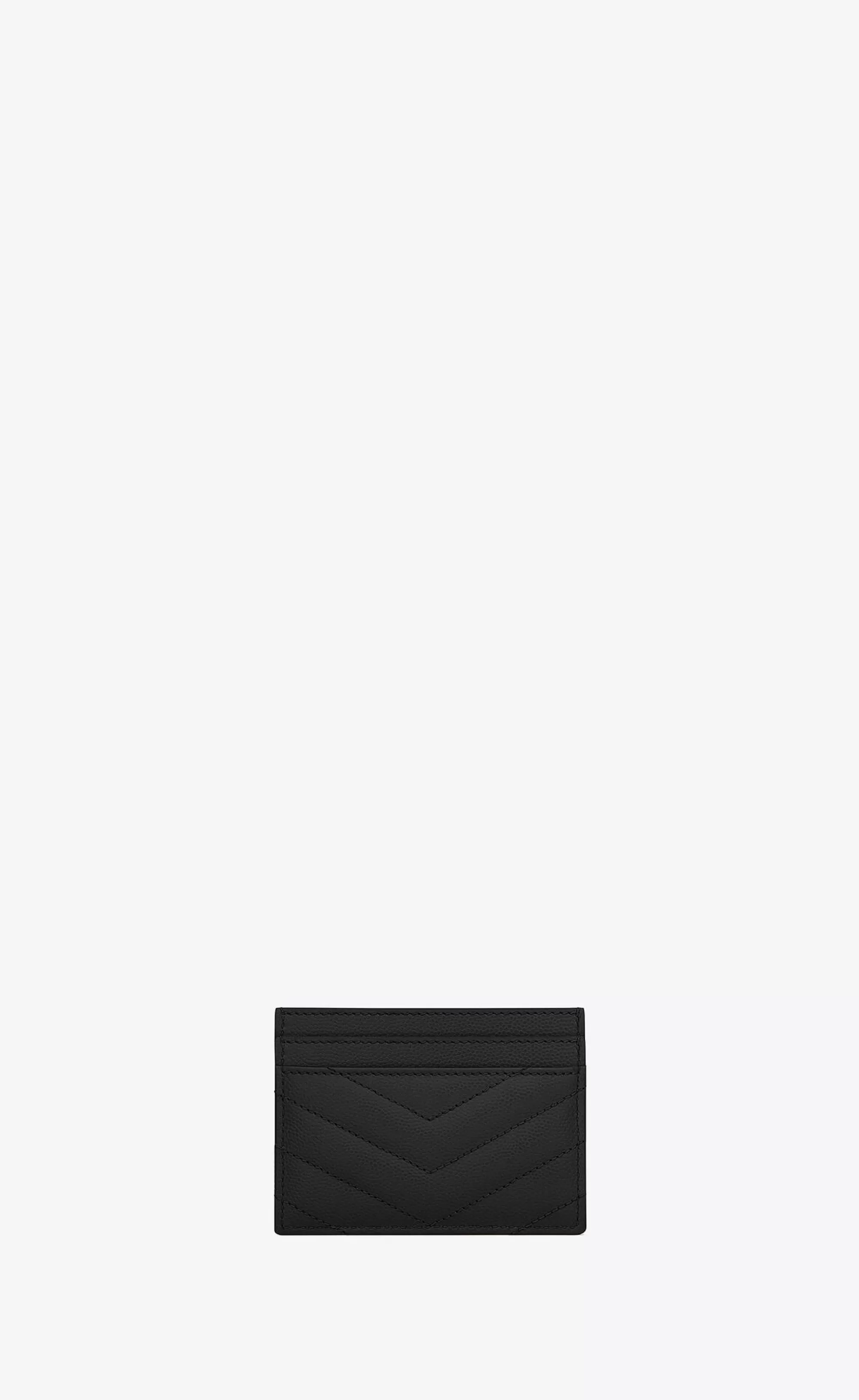 Women Saint Laurent CARD CASES^CASSANDRE MATELASSÉ Card Case In Grain De Poudre Embossed Leather | | YSL.com