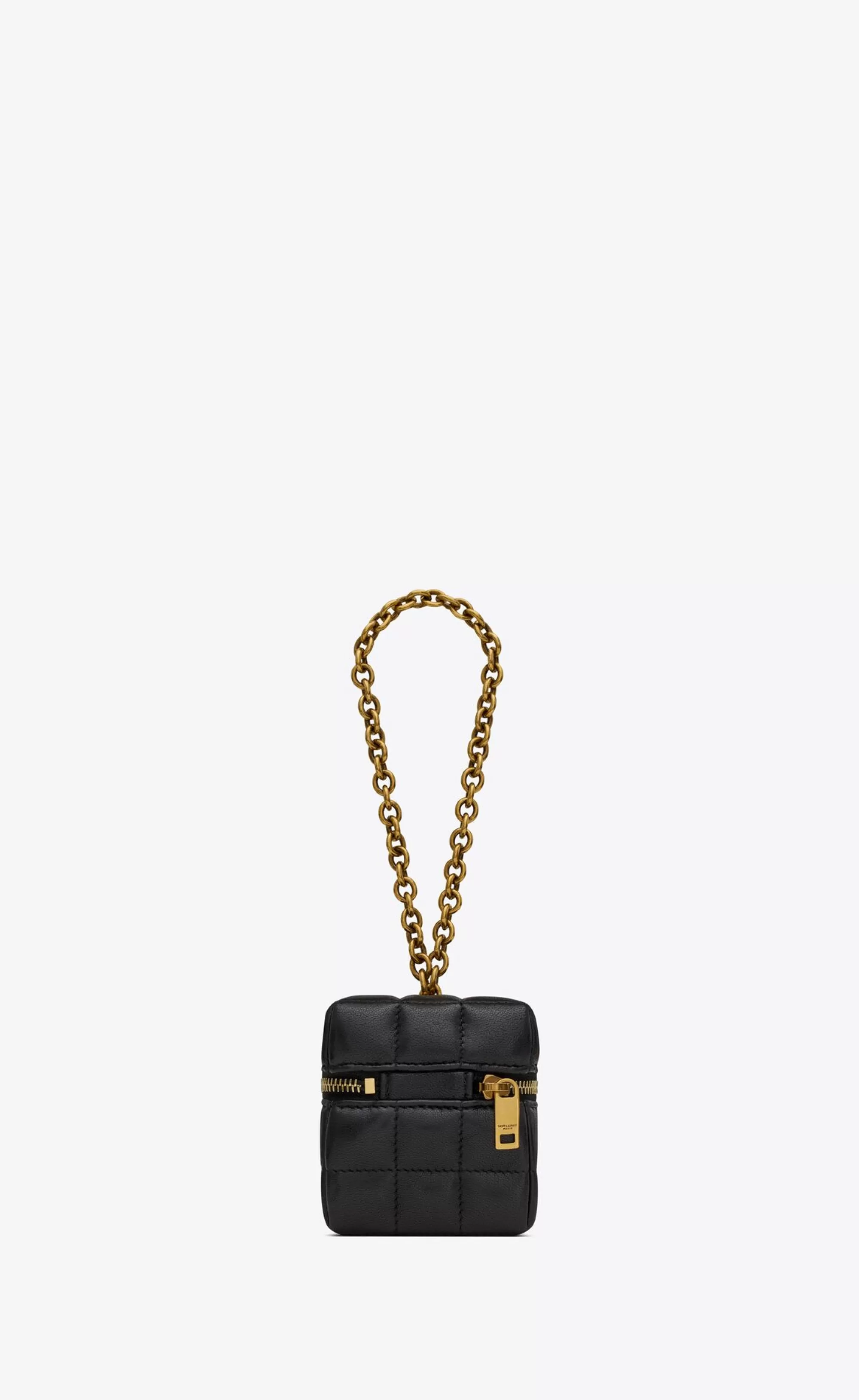 Women Saint Laurent pouches | SMALL ACCESSORIES^CASSANDRE MATELASSÉ CARRÉ Mini Cube On Chain In Lambskin | | YSL.com