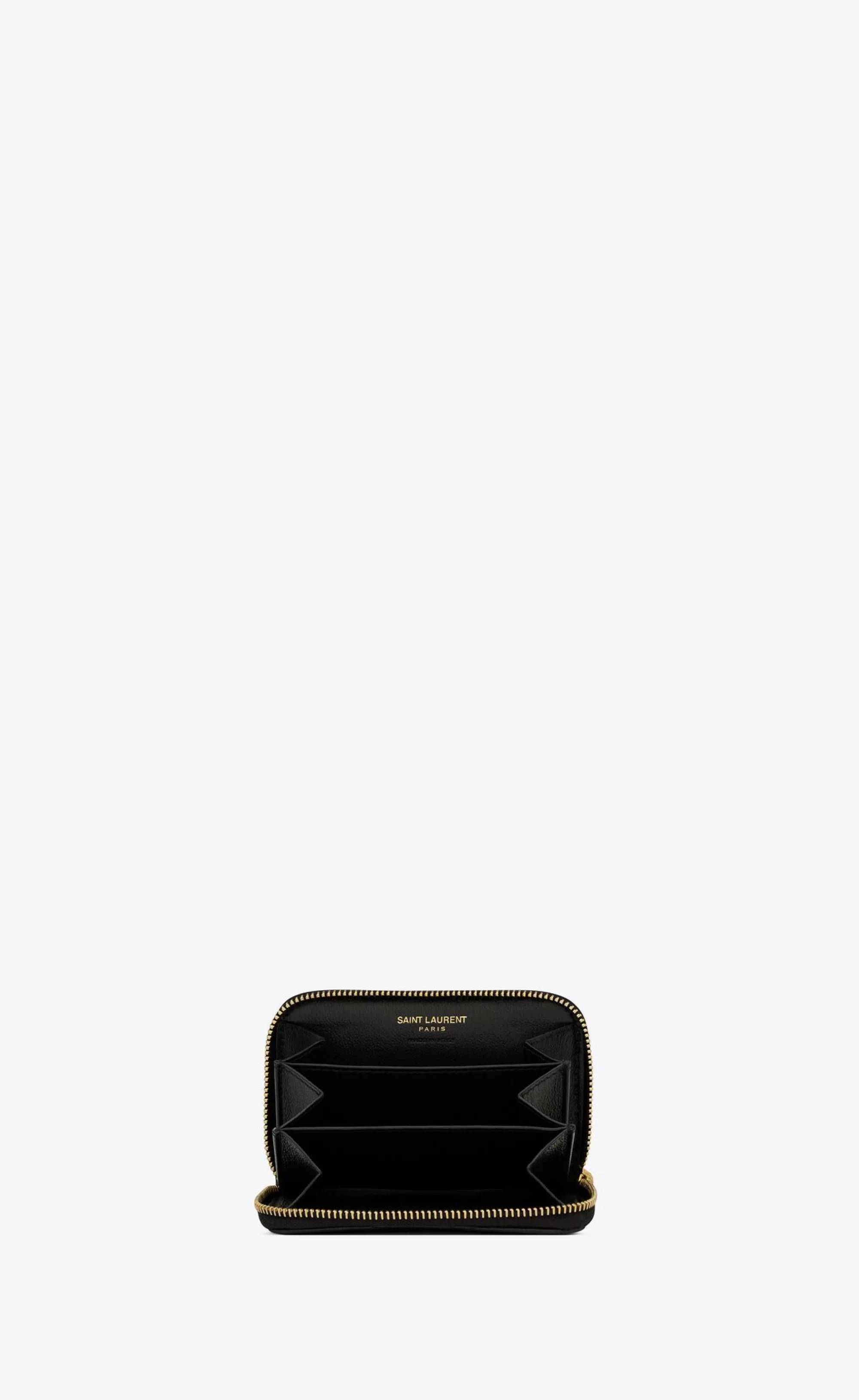 Women Saint Laurent WALLETS^CASSANDRE MATELASSÉ Coin Card Wallet In Lambskin | | YSL.com