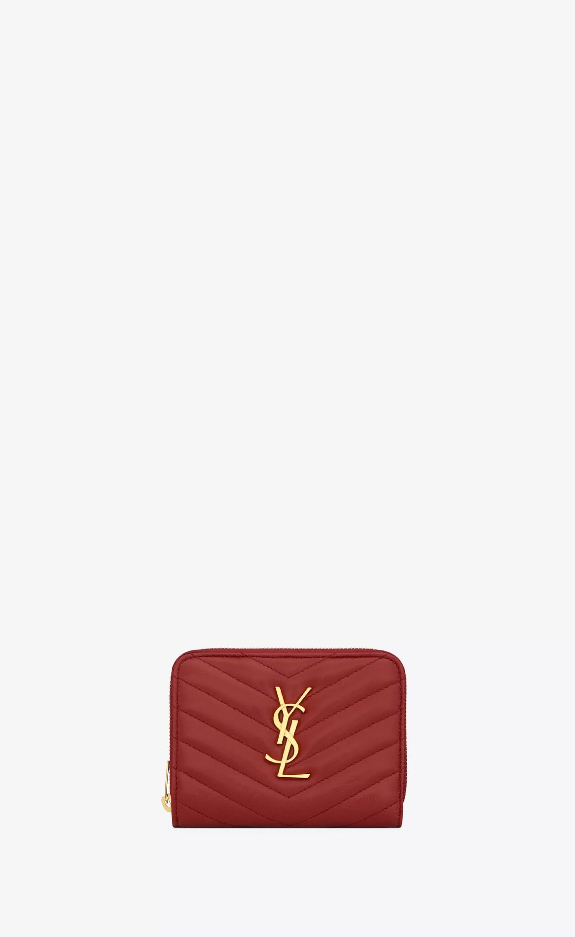 Women Saint Laurent WALLETS^Cassandre Matelassé Compact Zip Around Wallet In Quilted Leather | | YSL.com