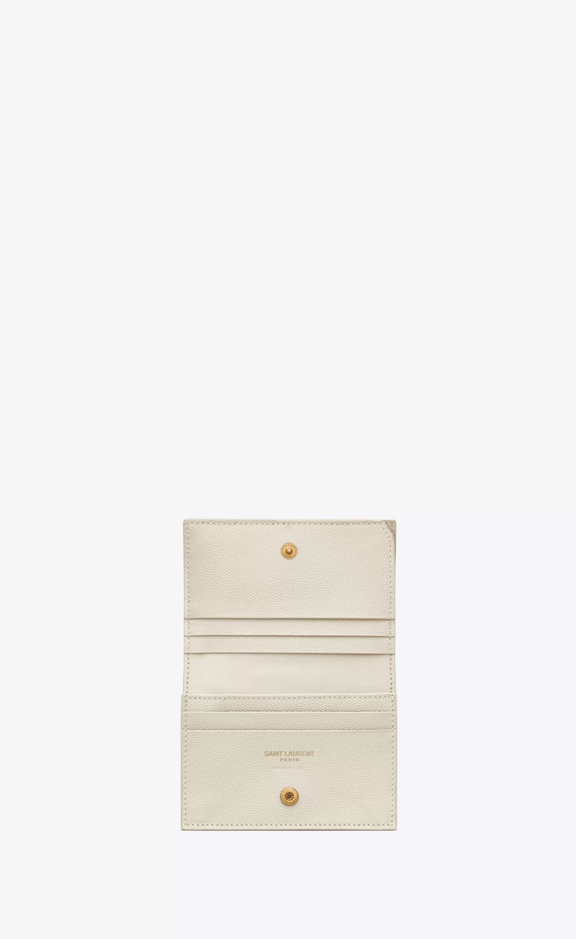 Women Saint Laurent CARD CASES^CASSANDRE MATELASSÉ FLAP CARD CASE IN GRAIN DE POUDRE EMBOSSED LEATHER | | YSL.com