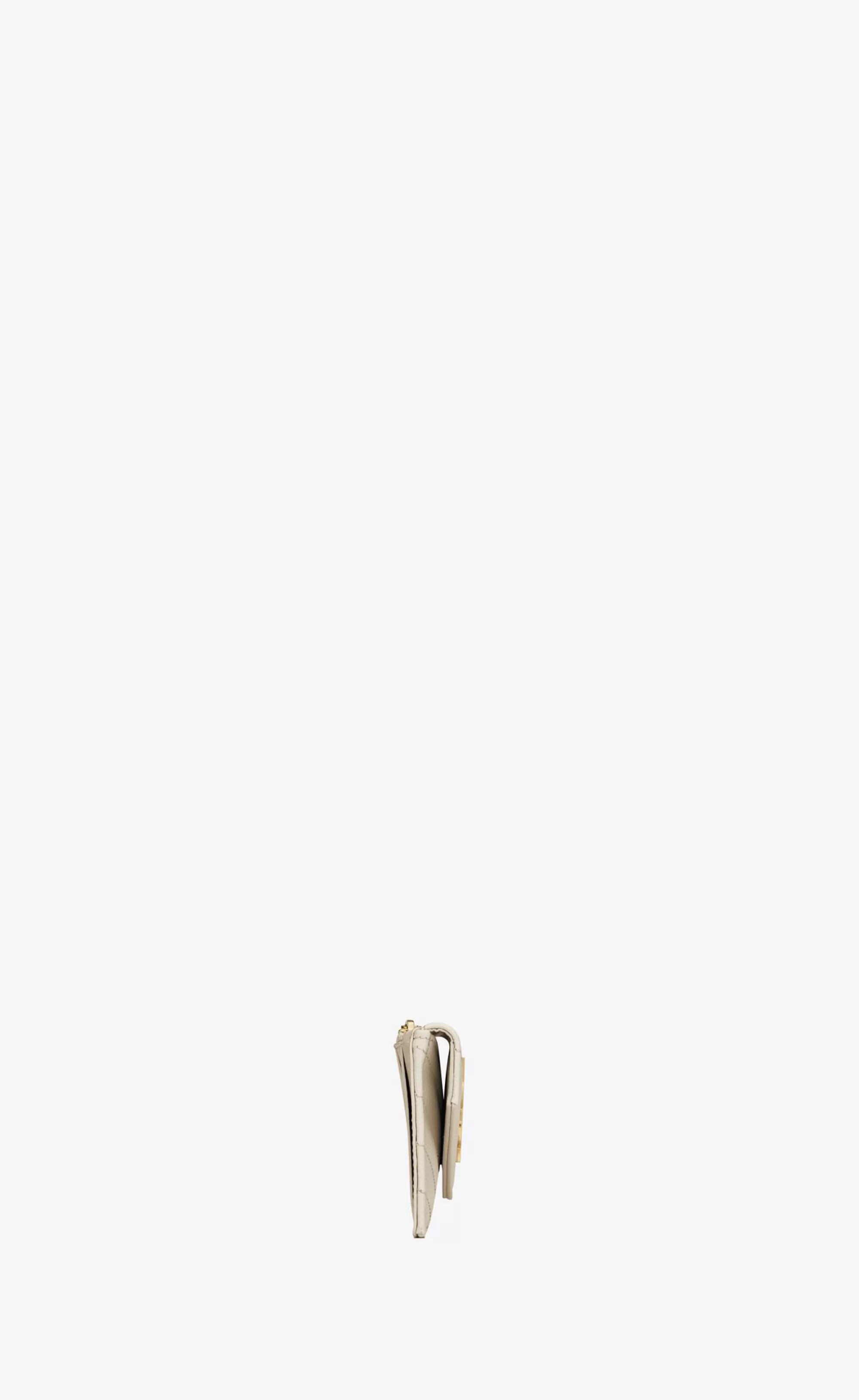 Women Saint Laurent CARD CASES^CASSANDRE MATELASSÉ FRAGMENTS FLAP CARD CASE IN GRAIN DE POUDRE EMBOSSED LEATHER | | YSL.com