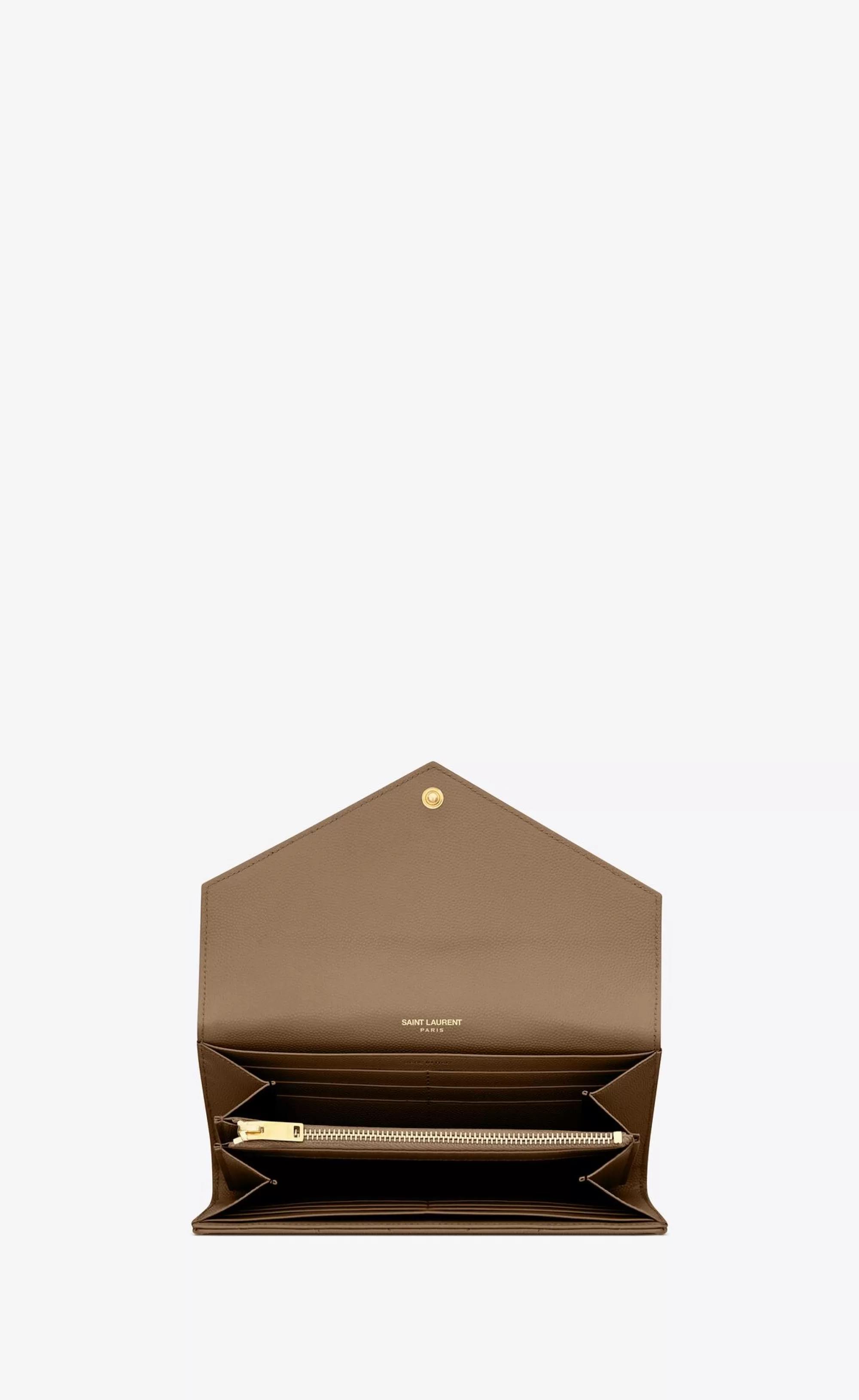 Women Saint Laurent WALLETS^CASSANDRE MATELASSÉ LARGE FLAP WALLET IN GRAIN DE POUDRE EMBOSSED LEATHER | | YSL.com