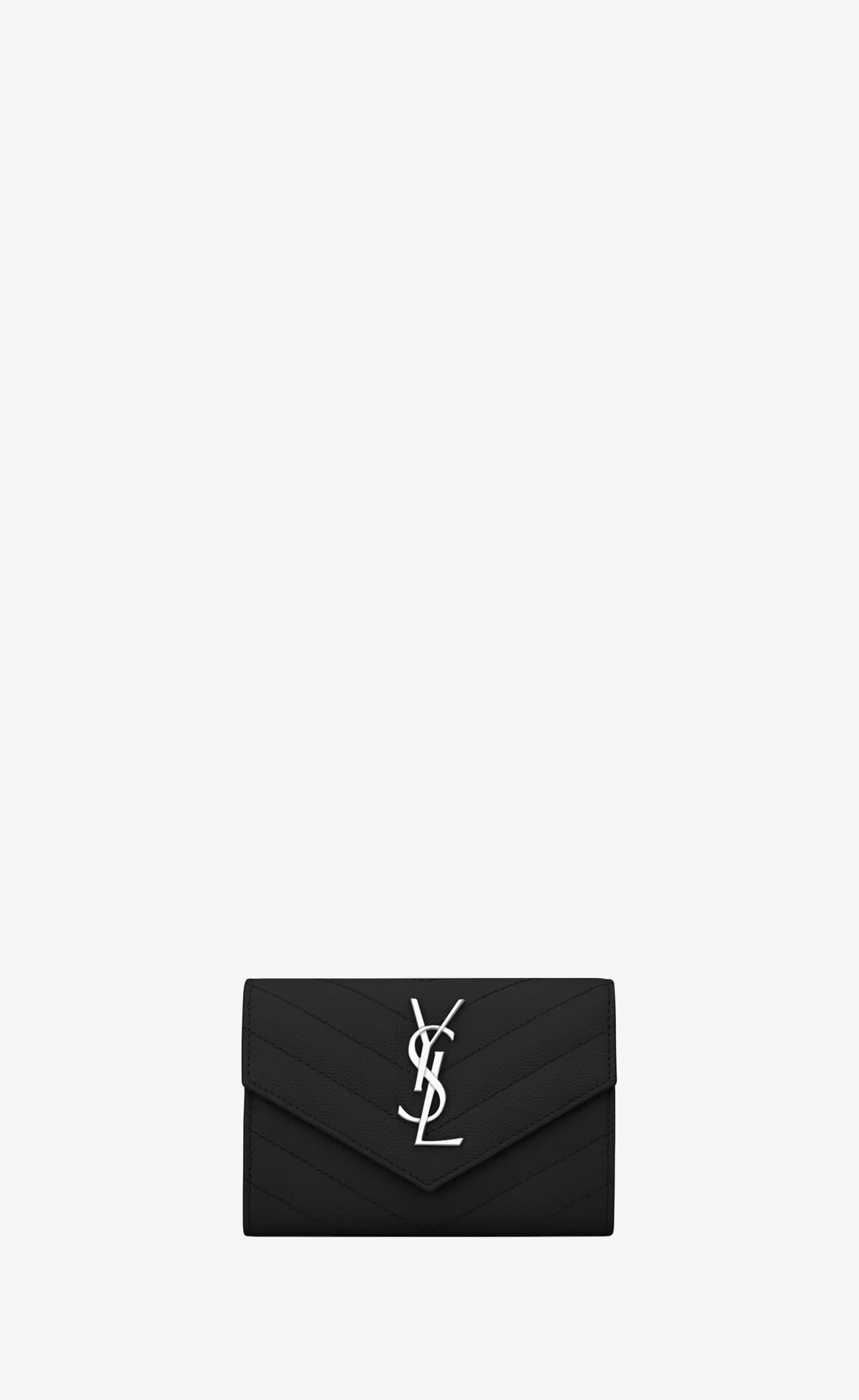 Women Saint Laurent WALLETS^CASSANDRE MATELASSÉ Small Envelope Wallet In Grain De Poudre Embossed Leather | | YSL.com