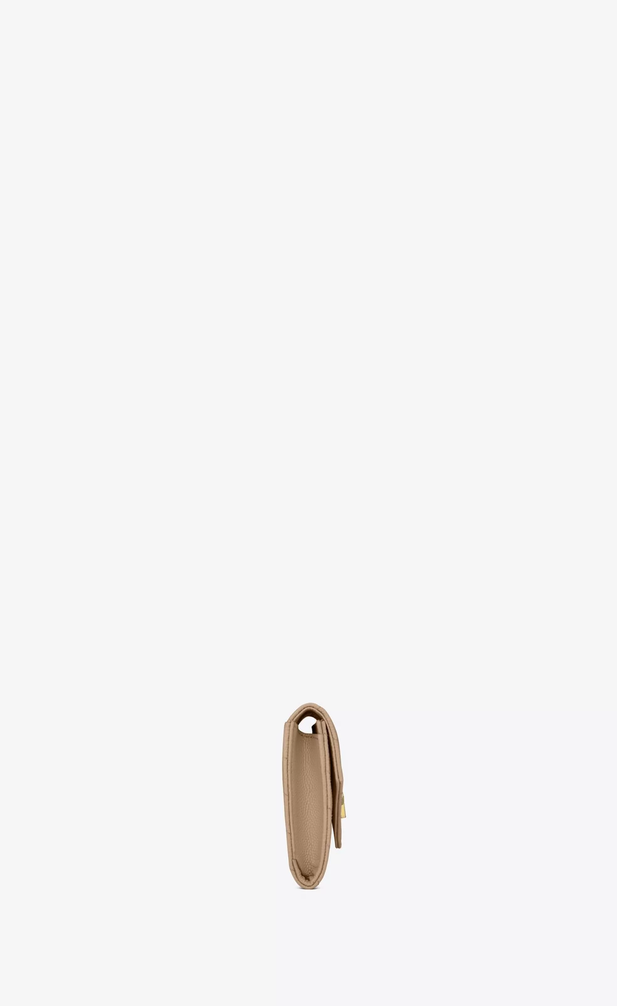 Women Saint Laurent WALLETS^CASSANDRE MATELASSÉ SMALL ENVELOPE WALLET IN GRAIN DE POUDRE EMBOSSED LEATHER | | YSL.com