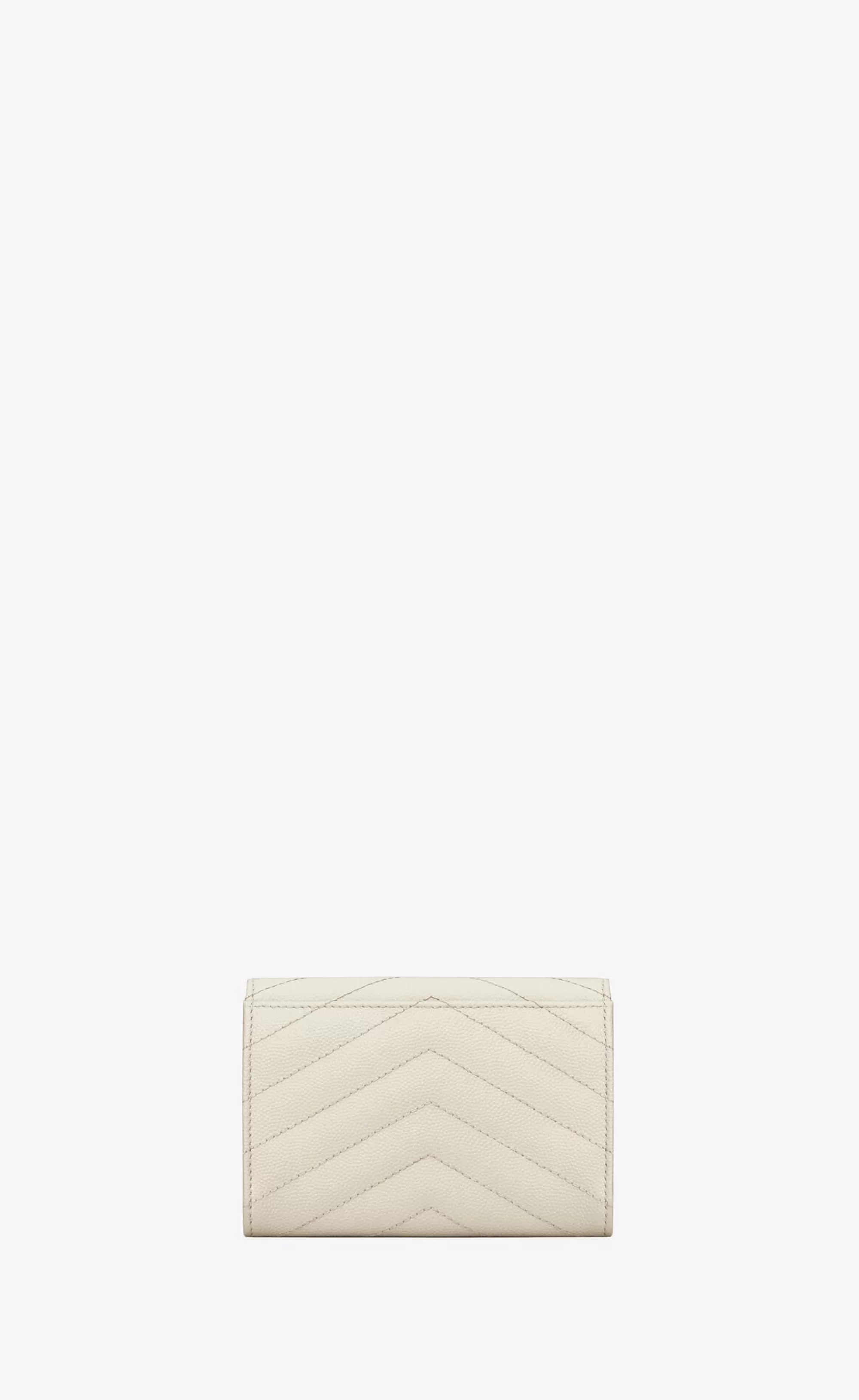 Women Saint Laurent WALLETS^CASSANDRE MATELASSÉ Small Envelope Wallet In Grain De Poudre Embossed Leather | | YSL.com