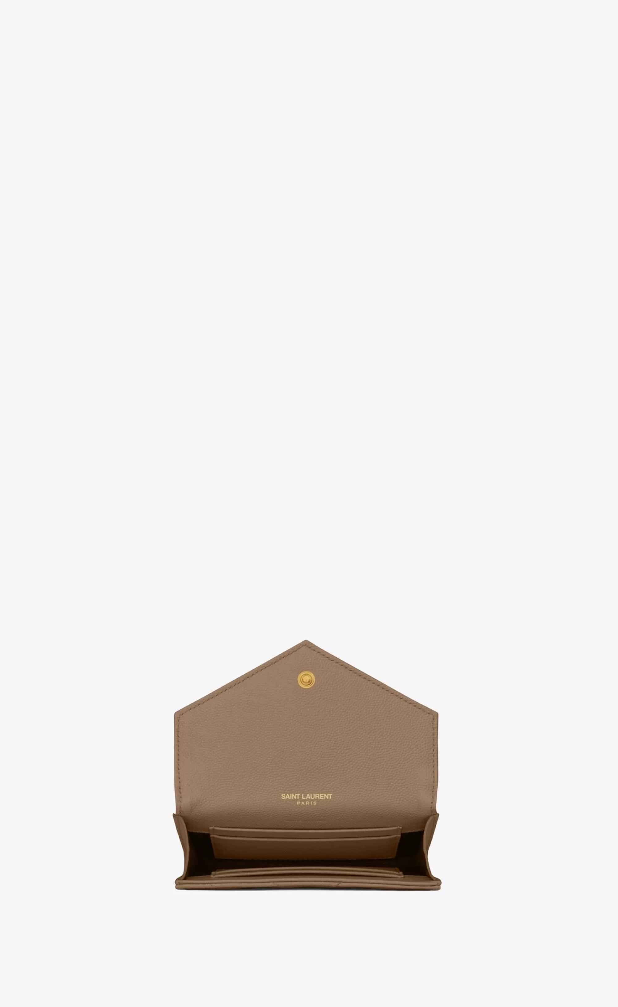 Women Saint Laurent WALLETS^CASSANDRE MATELASSÉ SMALL ENVELOPE WALLET IN GRAIN DE POUDRE EMBOSSED LEATHER | | YSL.com