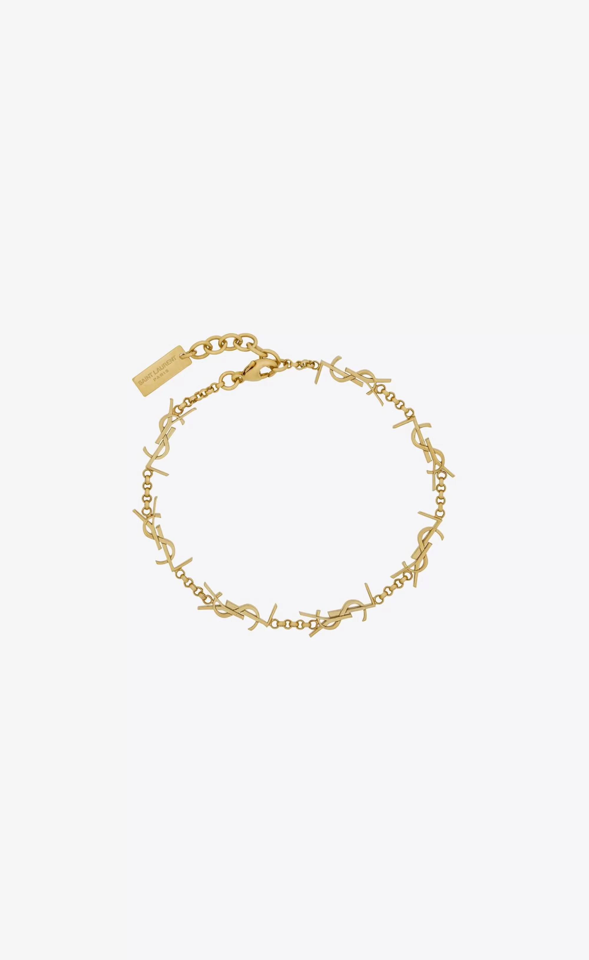 Women Saint Laurent CUFFS AND BRACELETS^CASSANDRE Multi-charm Bracelet In Metal | | YSL.com