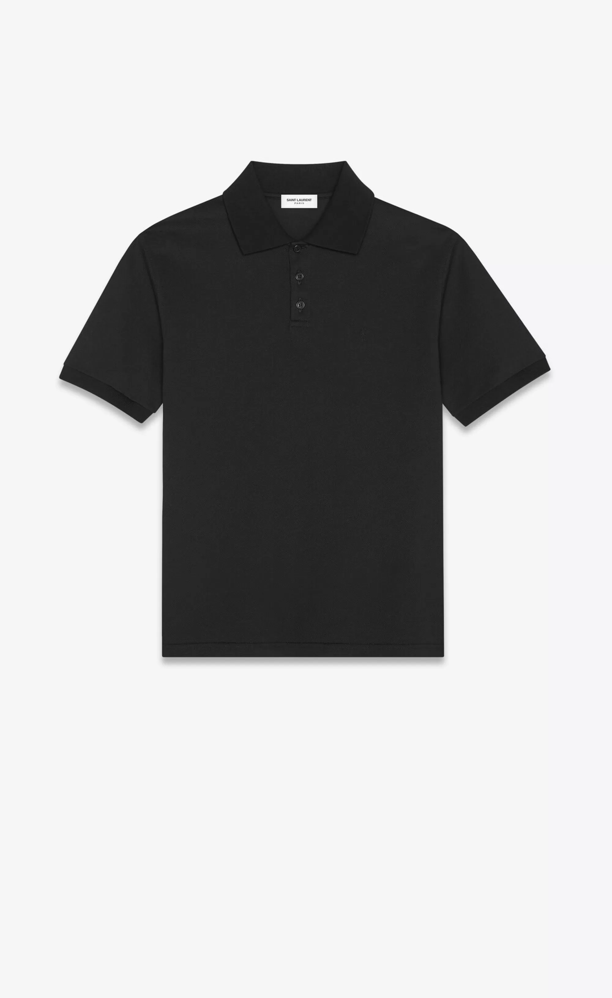 Saint Laurent ALL READY TO WEAR | JERSEY^CASSANDRE Polo Shirt In Cotton Piqué | | YSL.com