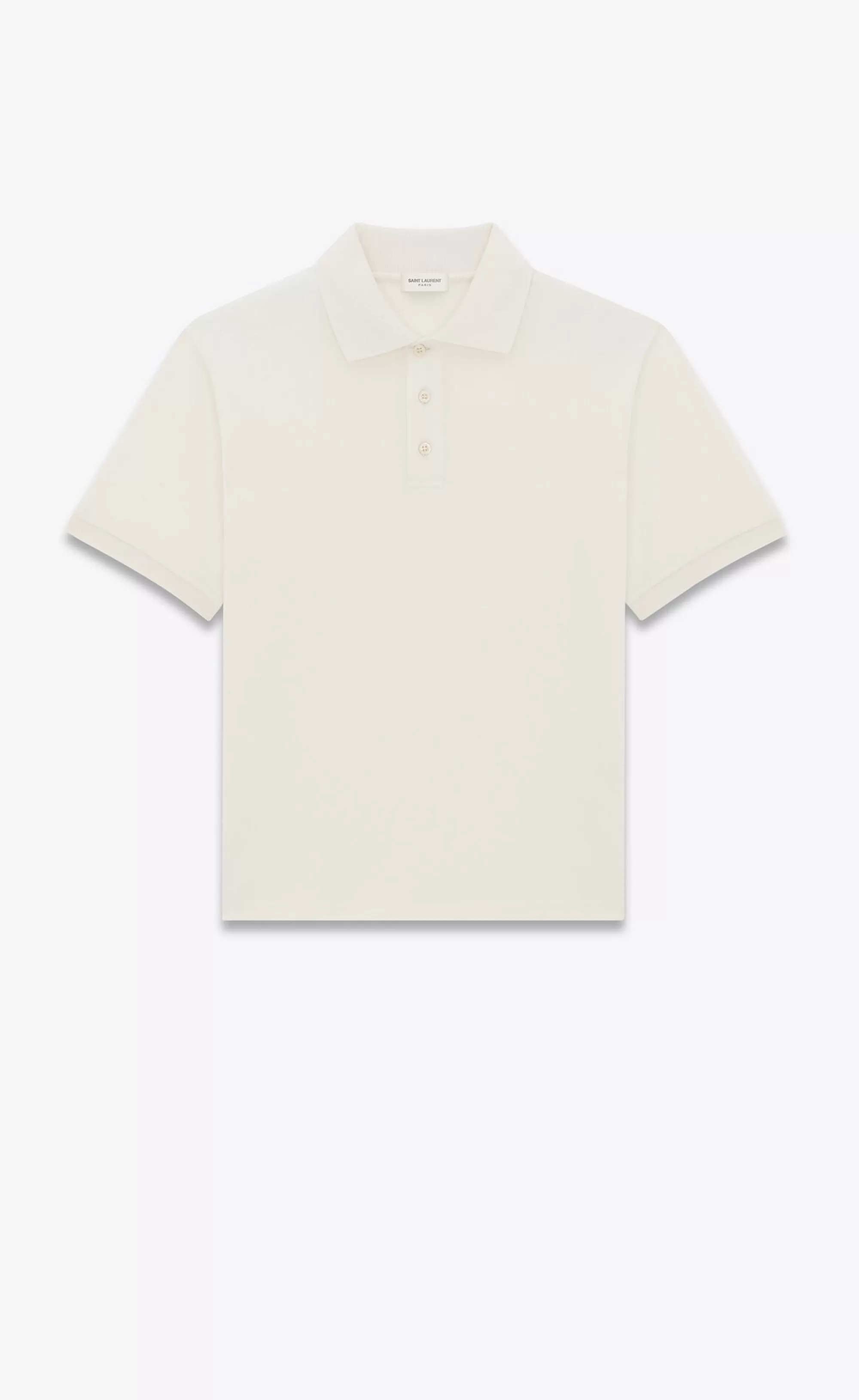 Saint Laurent ALL READY TO WEAR | JERSEY^CASSANDRE POLO SHIRT IN COTTON PIQUÉ | | YSL.com