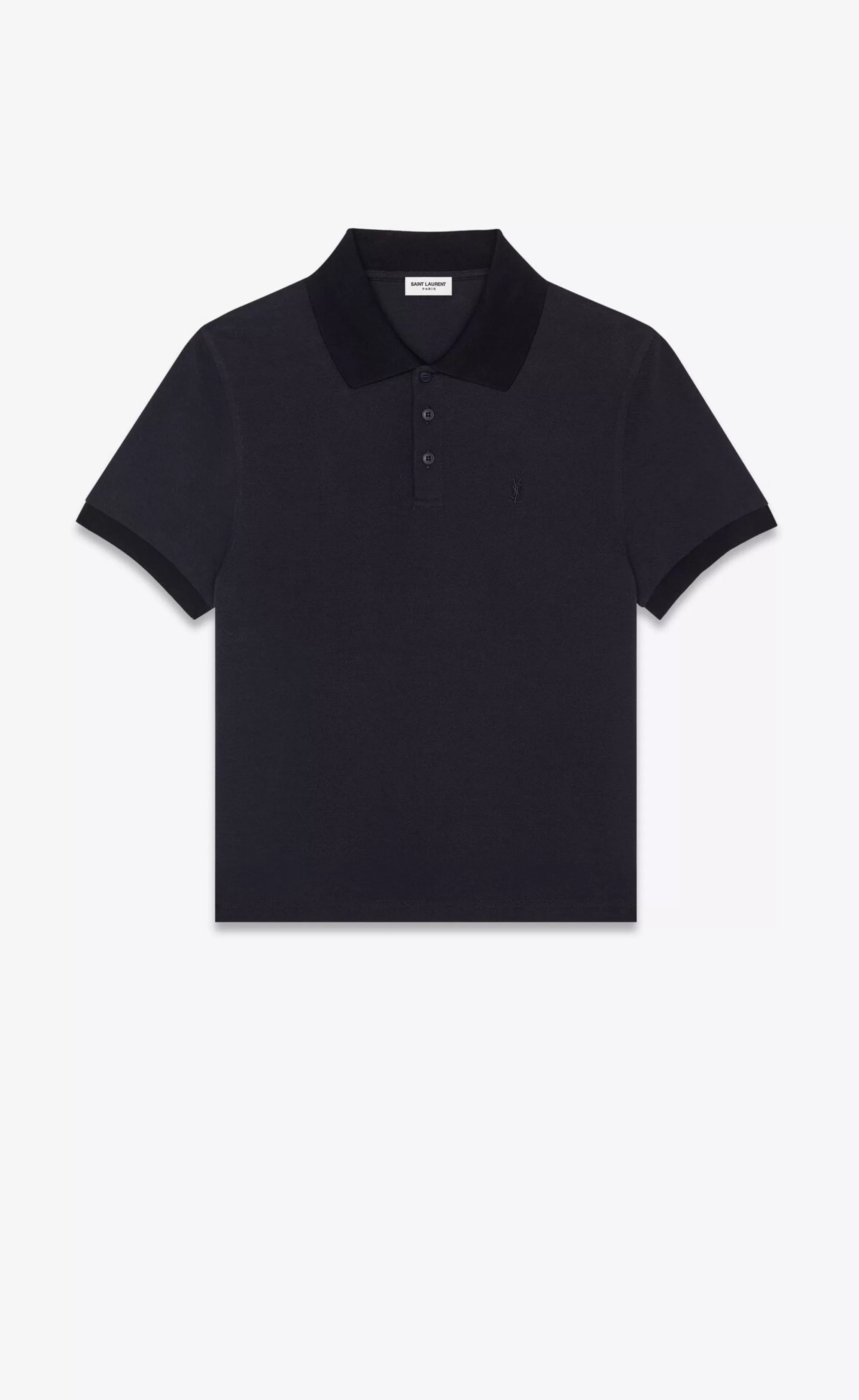 Saint Laurent ALL READY TO WEAR | JERSEY^CASSANDRE Polo Shirt In Cotton Piqué | | YSL.com