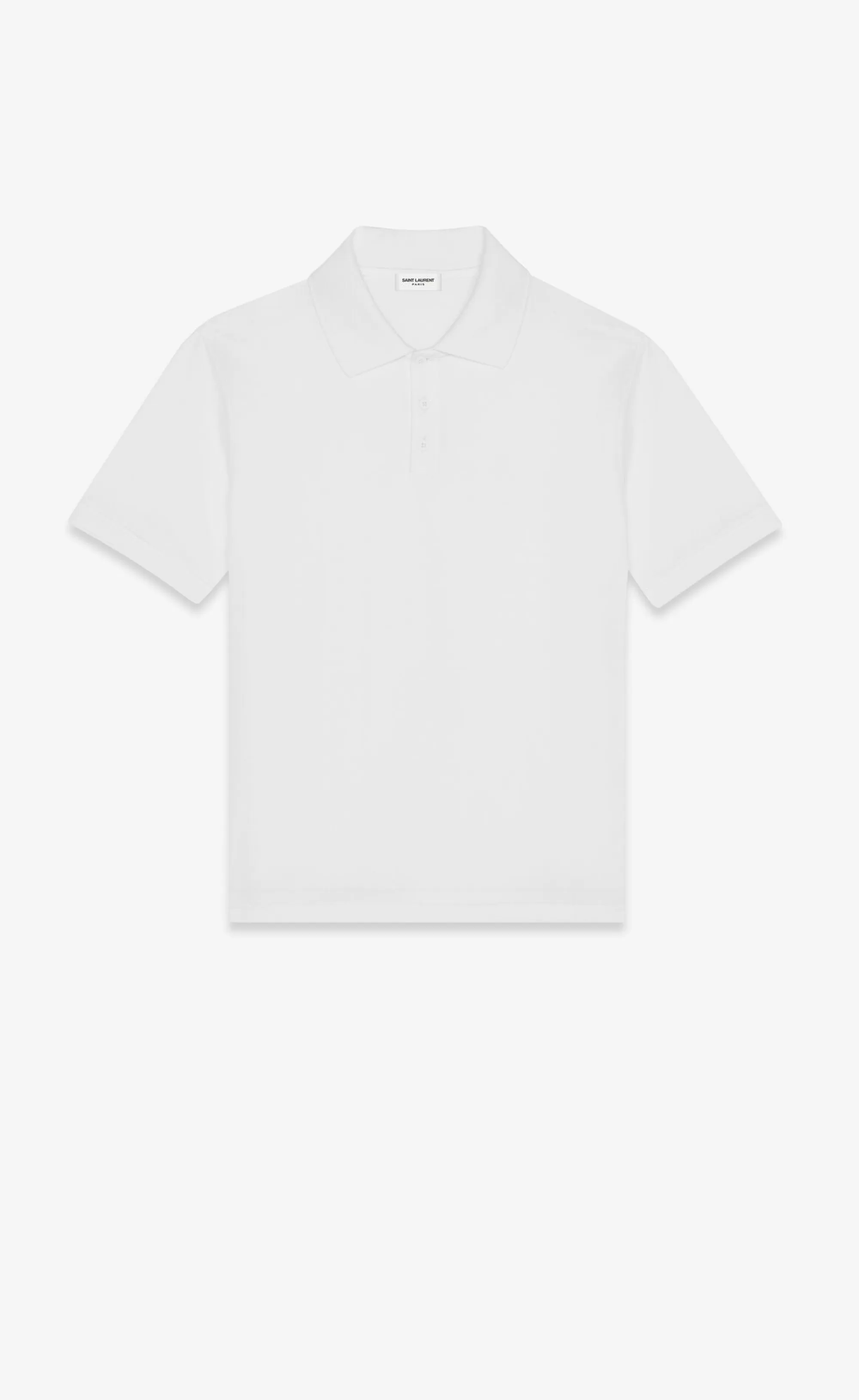 Saint Laurent ALL READY TO WEAR^CASSANDRE Polo Shirt In Cotton Piqué | | YSL.com