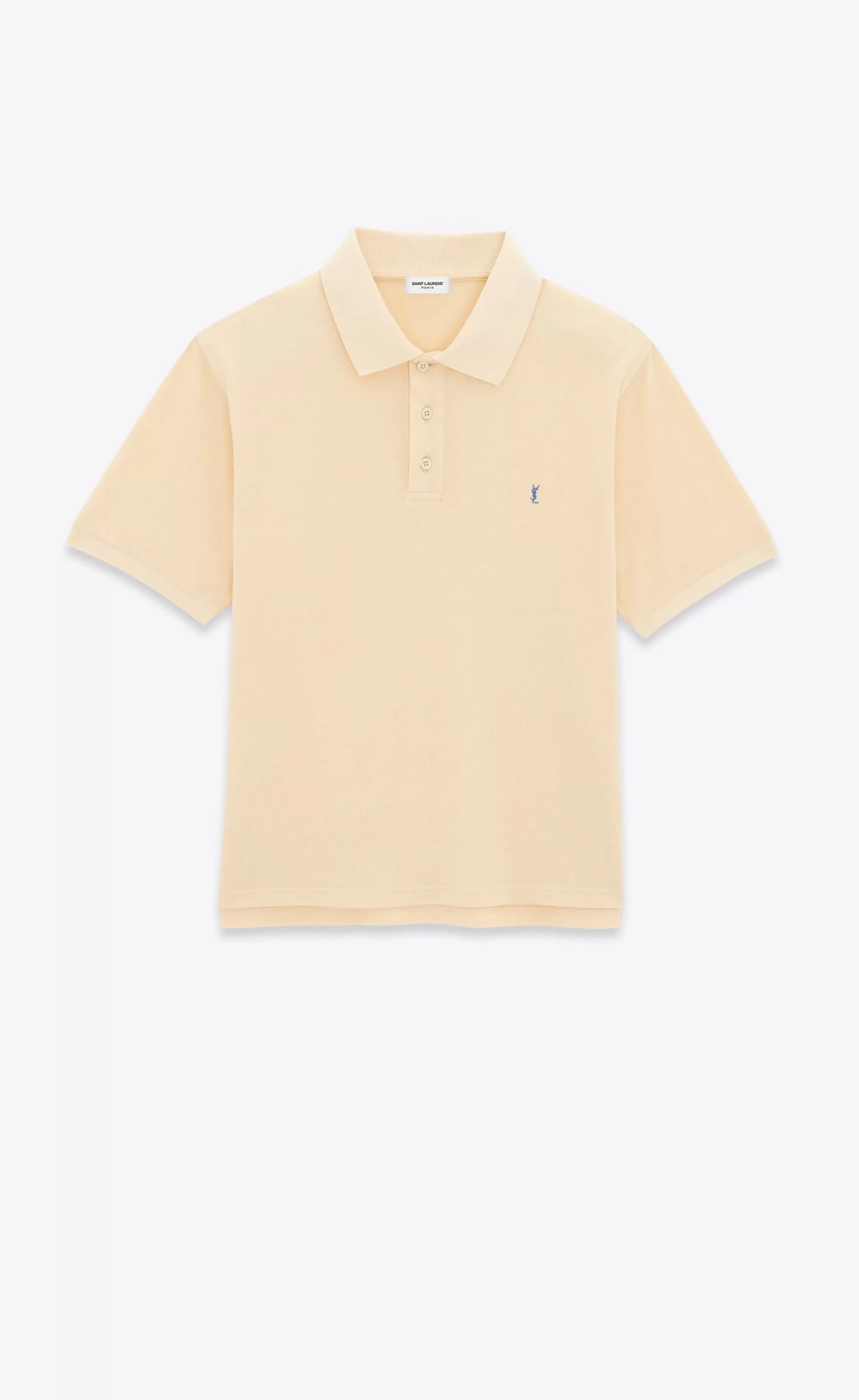 Saint Laurent ALL READY TO WEAR | JERSEY^CASSANDRE POLO SHIRT IN PIQUÉ | | YSL.com