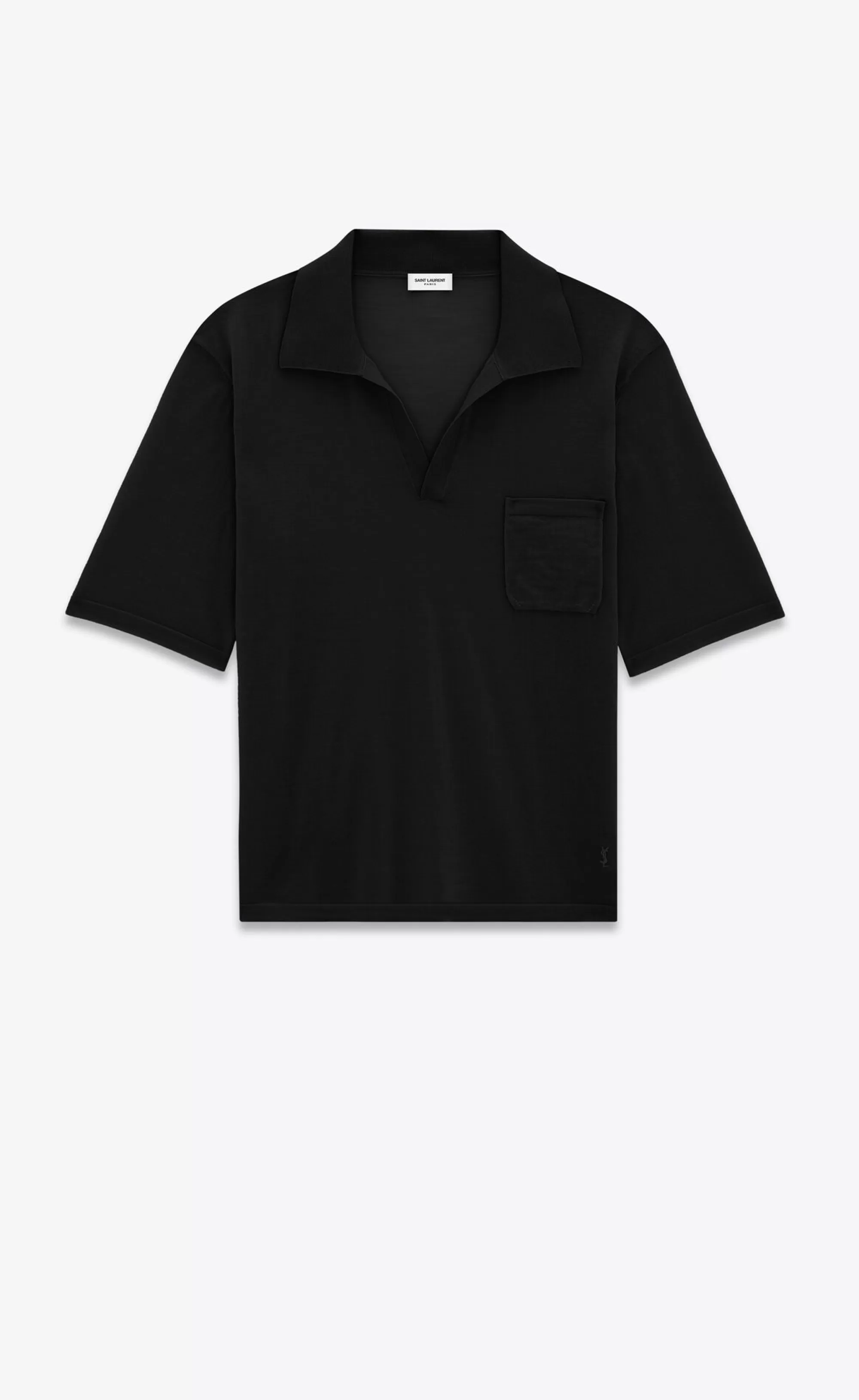 Saint Laurent ALL READY TO WEAR | KNITWEAR^CASSANDRE Polo Shirt In Wool | | YSL.com