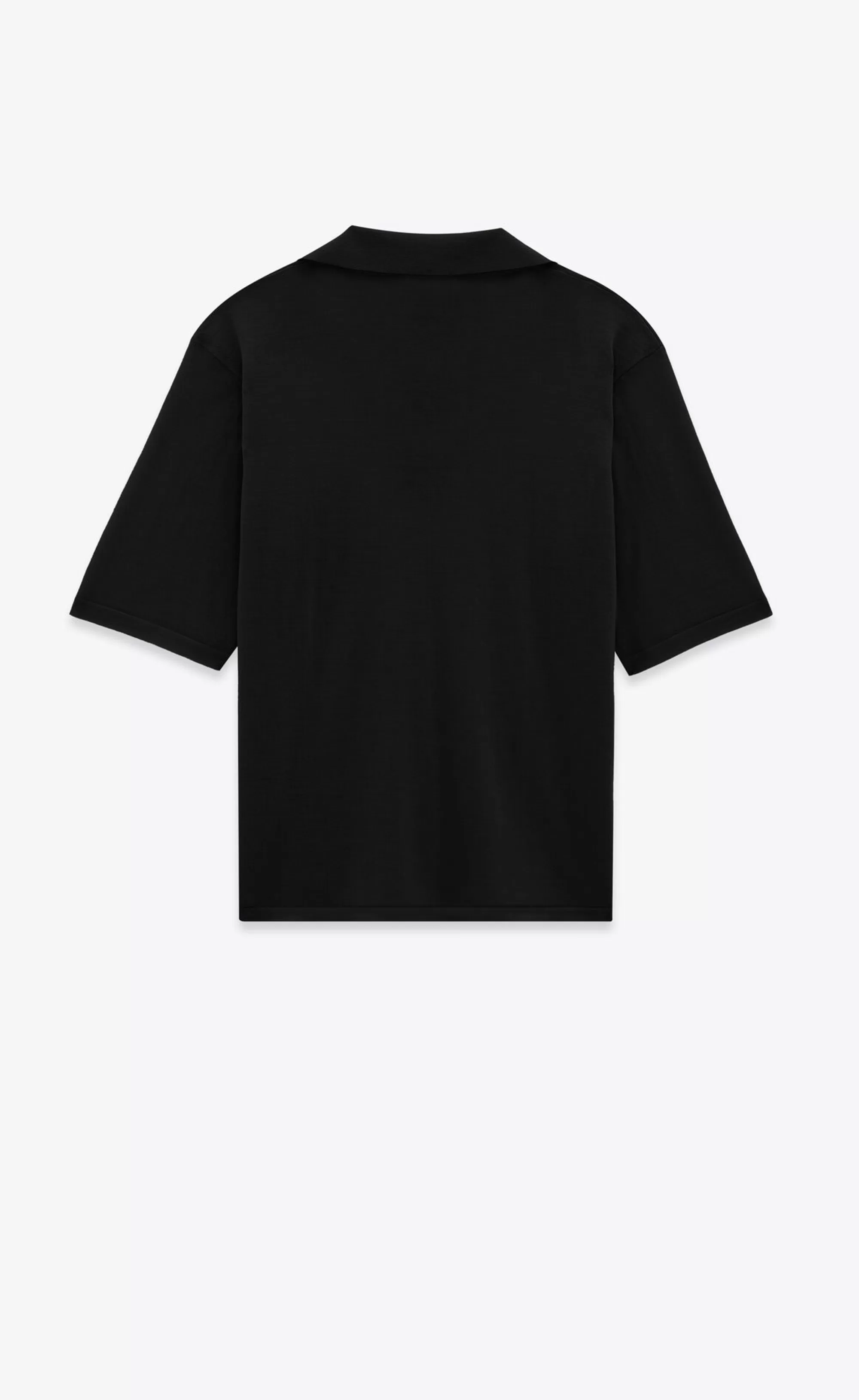 Saint Laurent ALL READY TO WEAR | KNITWEAR^CASSANDRE Polo Shirt In Wool | | YSL.com