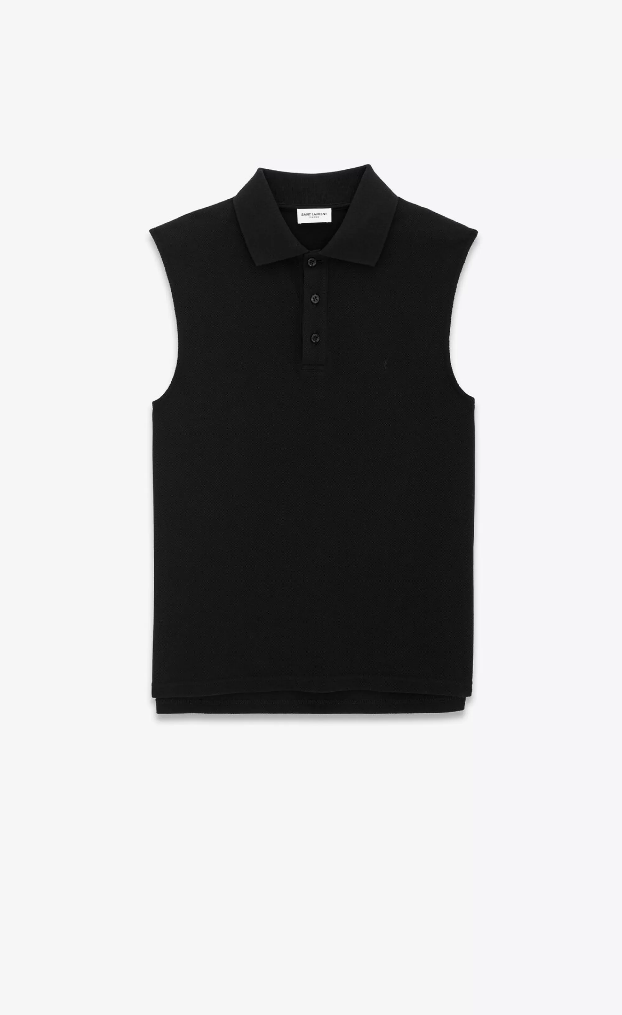 Saint Laurent ALL READY TO WEAR | JERSEY^CASSANDRE Polo Tank In Piqué | | YSL.com