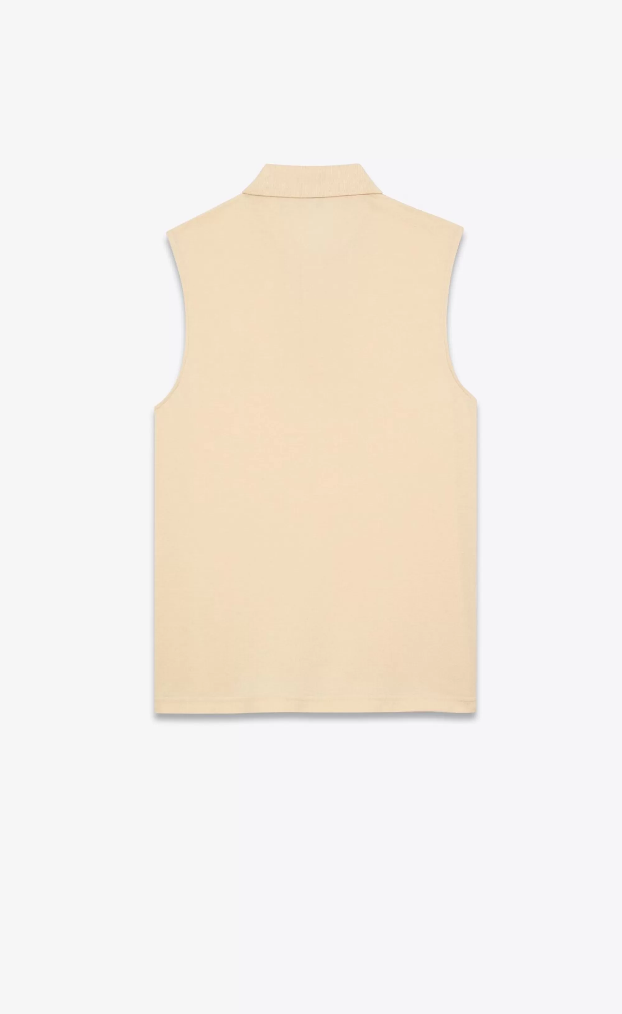 Saint Laurent ALL READY TO WEAR | JERSEY^CASSANDRE Polo Tank In Piqué | | YSL.com