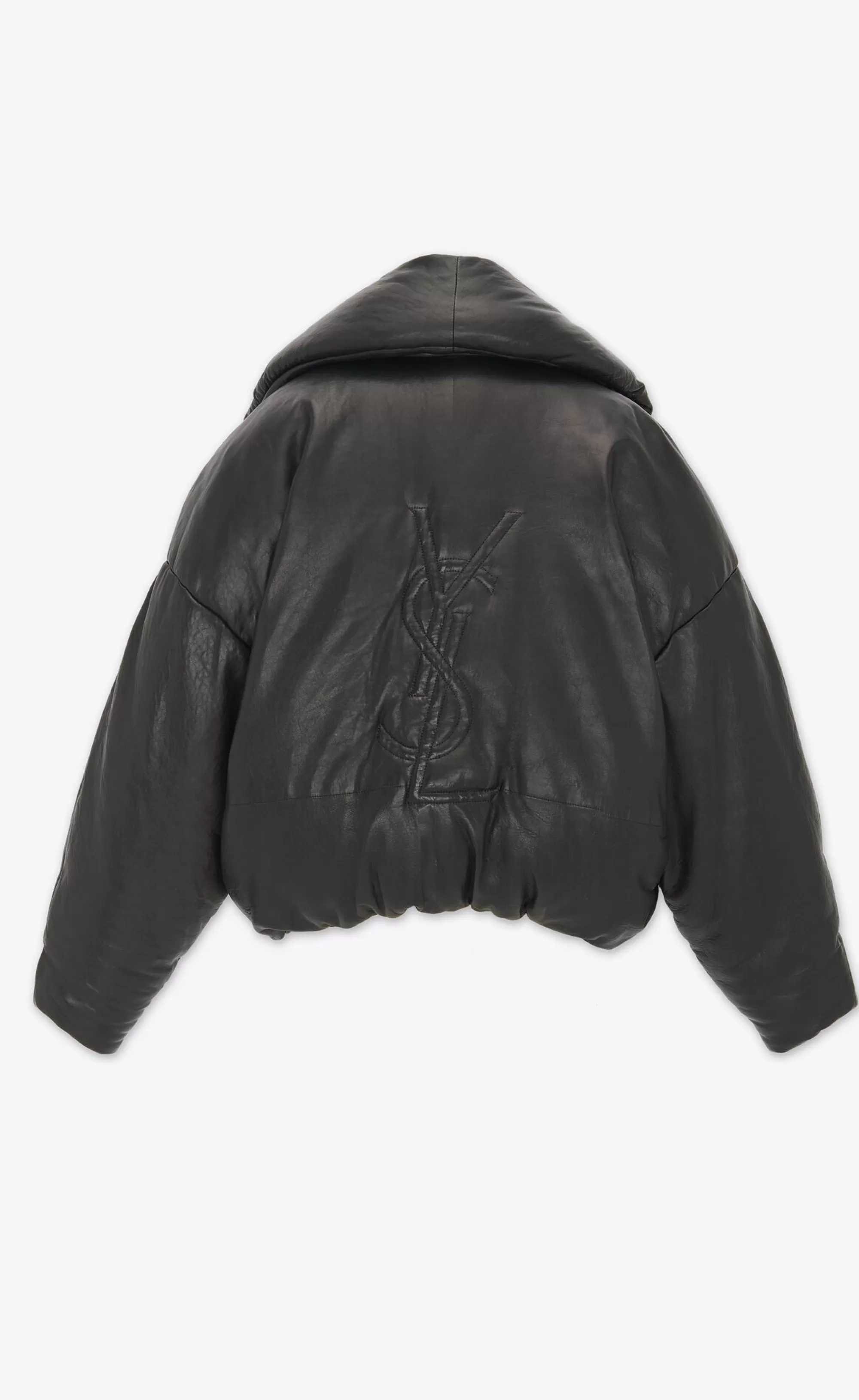 Women Saint Laurent Coats and Outerwear | Leather^CASSANDRE Puffer Jacket In Lambskin | | YSL.com