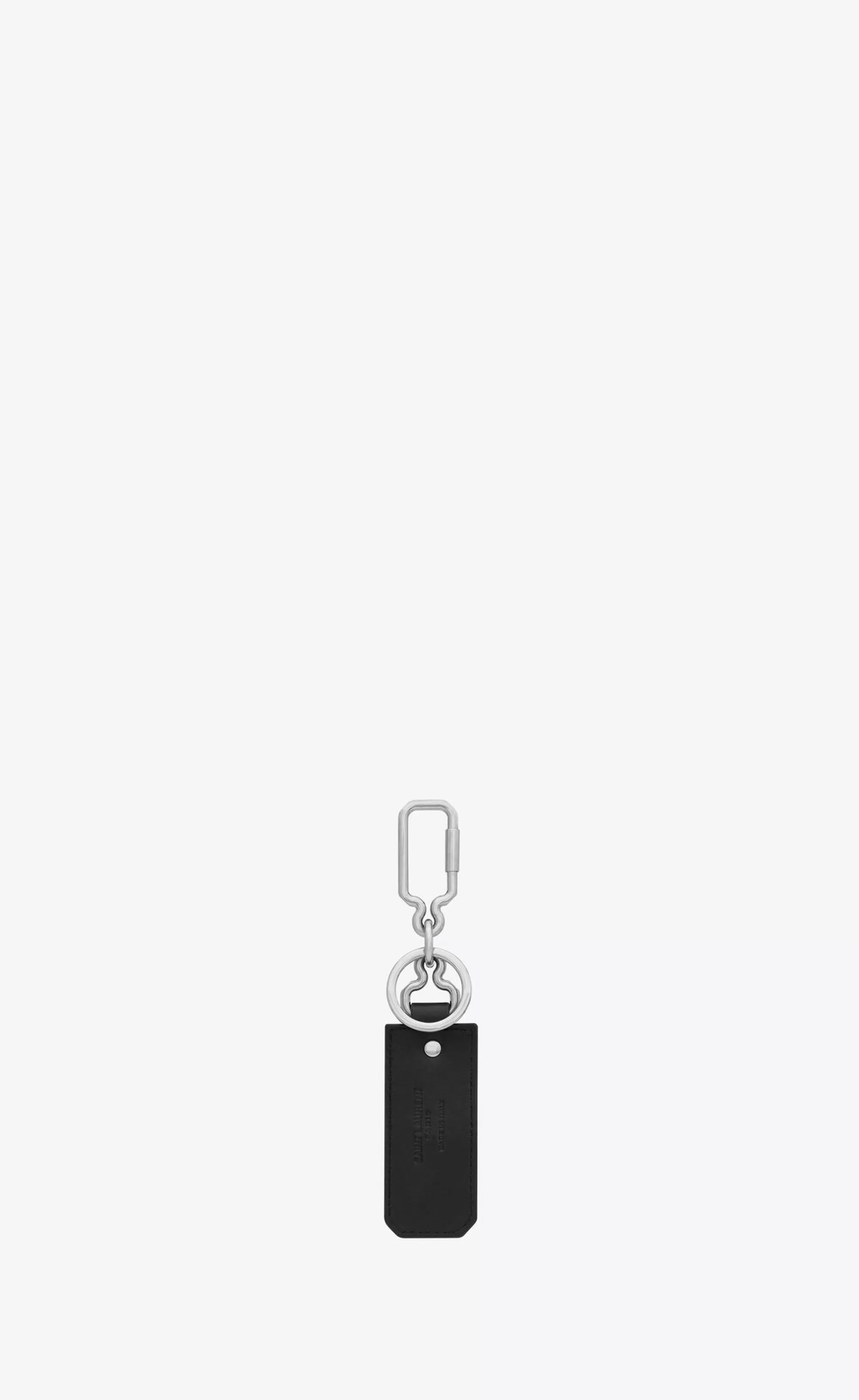 Saint Laurent OTHER ACCESSORIES^CASSANDRE Keyring In Leather | | YSL.com