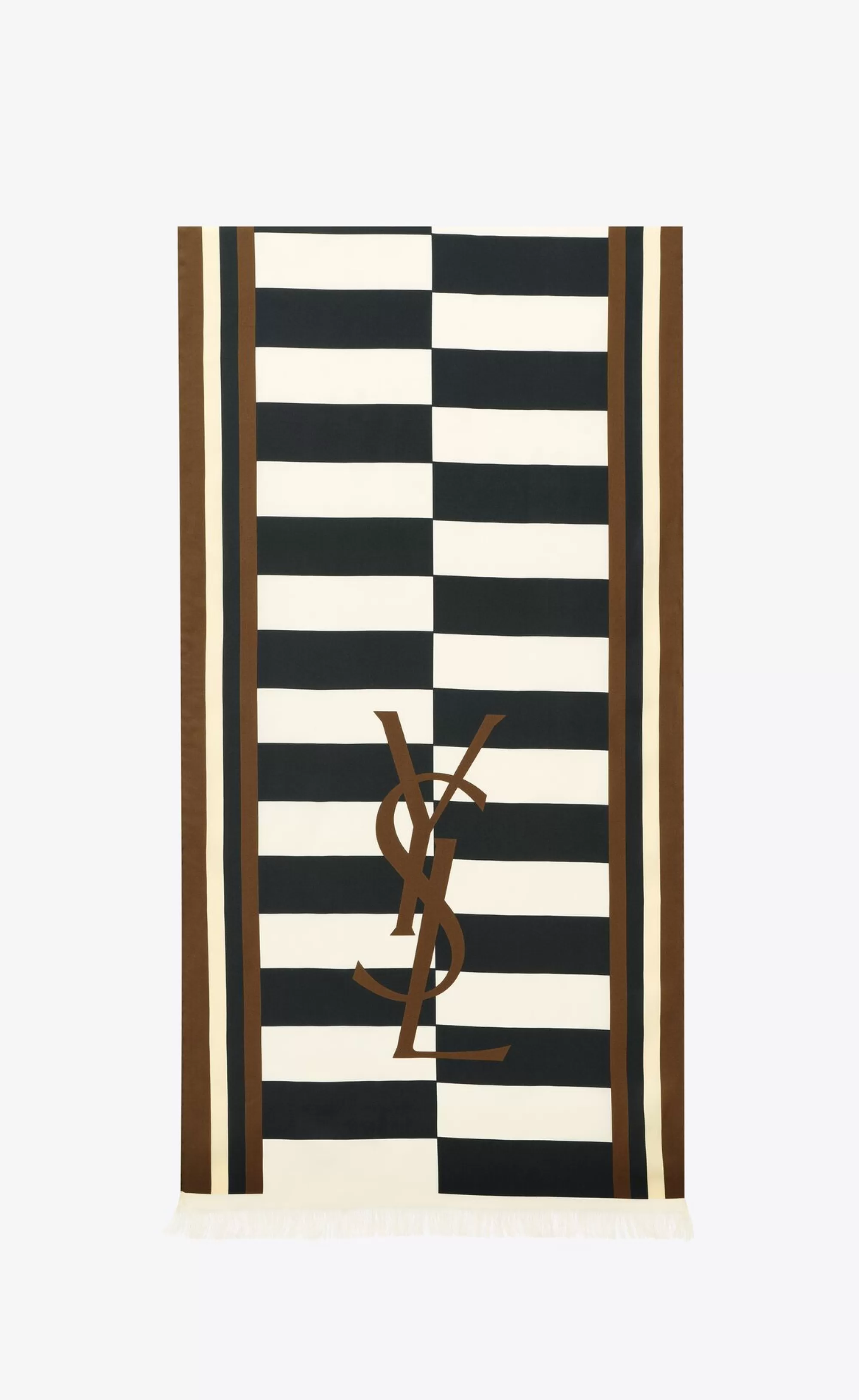 Saint Laurent TEXTILE ACCESSORIES^Cassandre Scarf In Silk Twill | | YSL.com