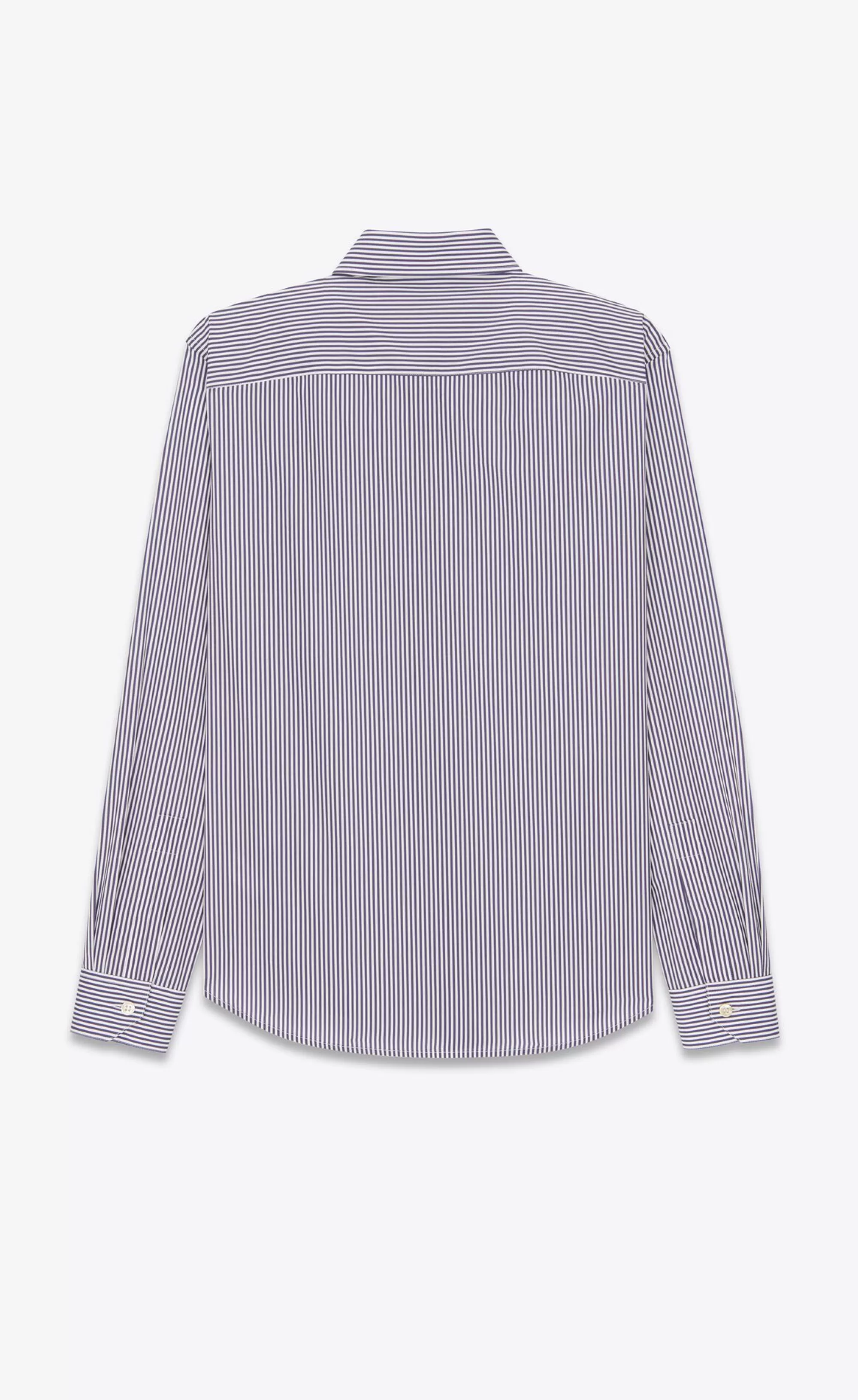 Saint Laurent ALL READY TO WEAR | SHIRTS^CASSANDRE Shirt In Striped Cotton Poplin | | YSL.com