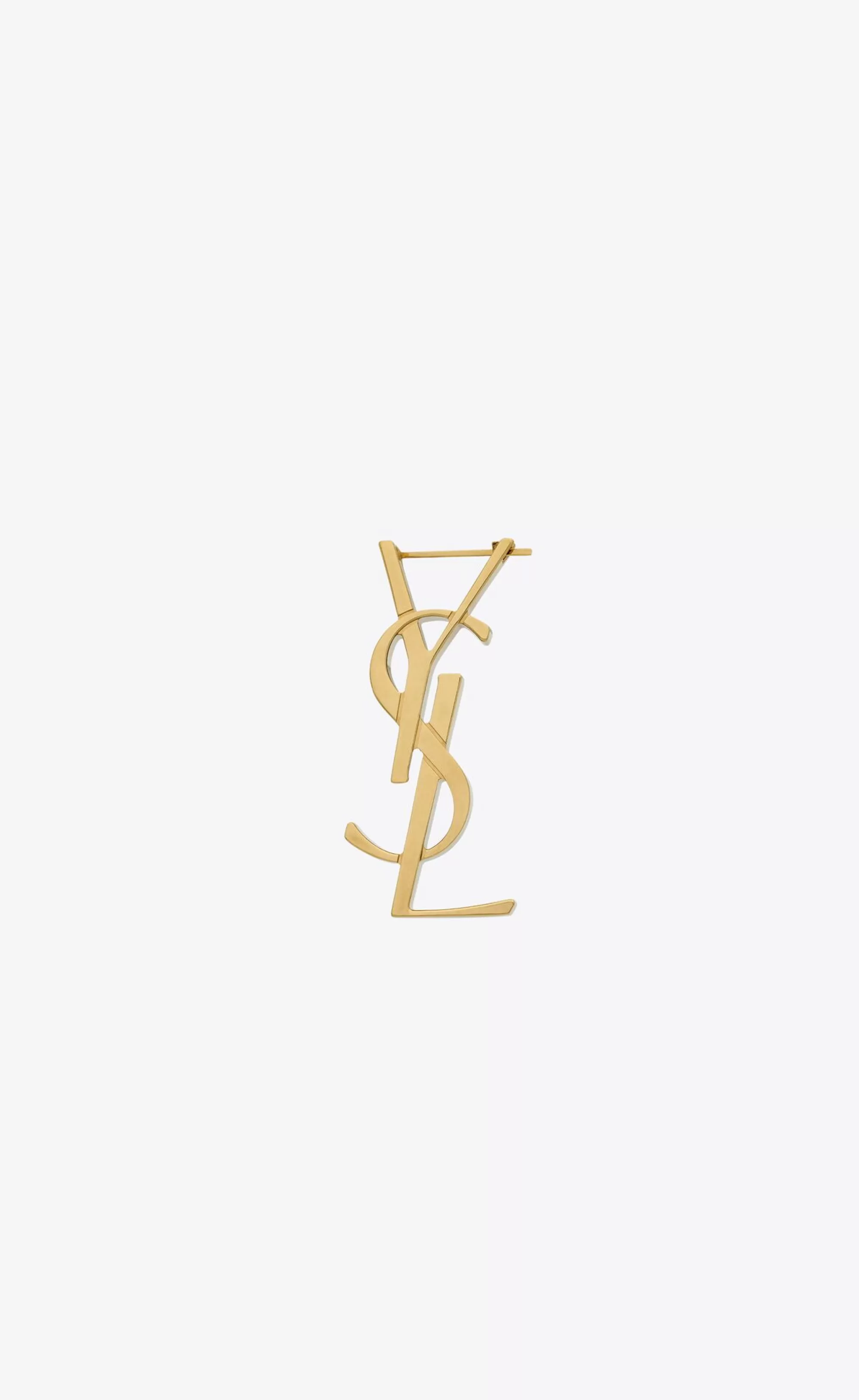 Women Saint Laurent EARRINGS^Cassandre Single Earring In Metal | | YSL.com