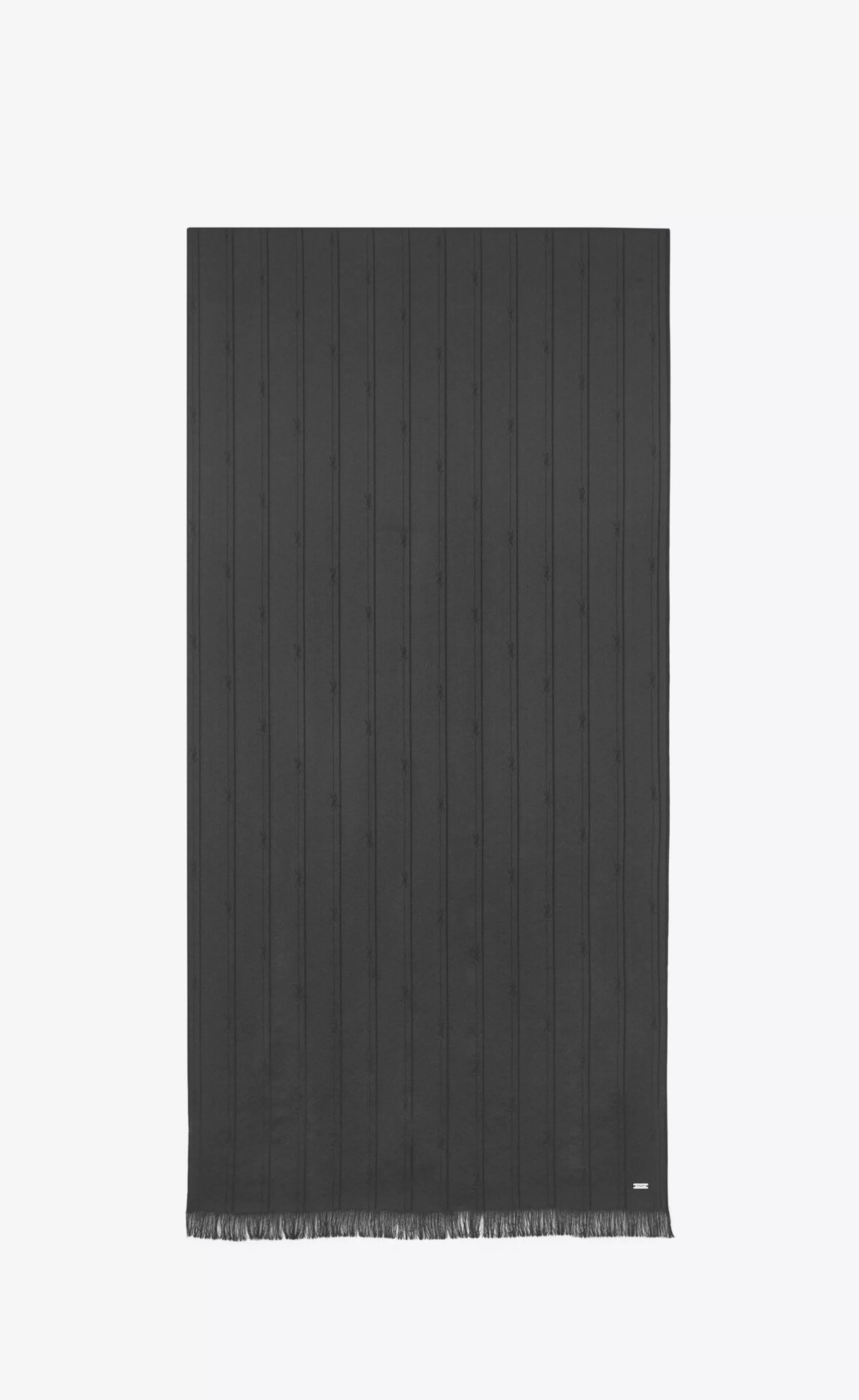 Saint Laurent TEXTILE ACCESSORIES^CASSANDRE Striped Evening Scarf In Silk Jacquard | | YSL.com