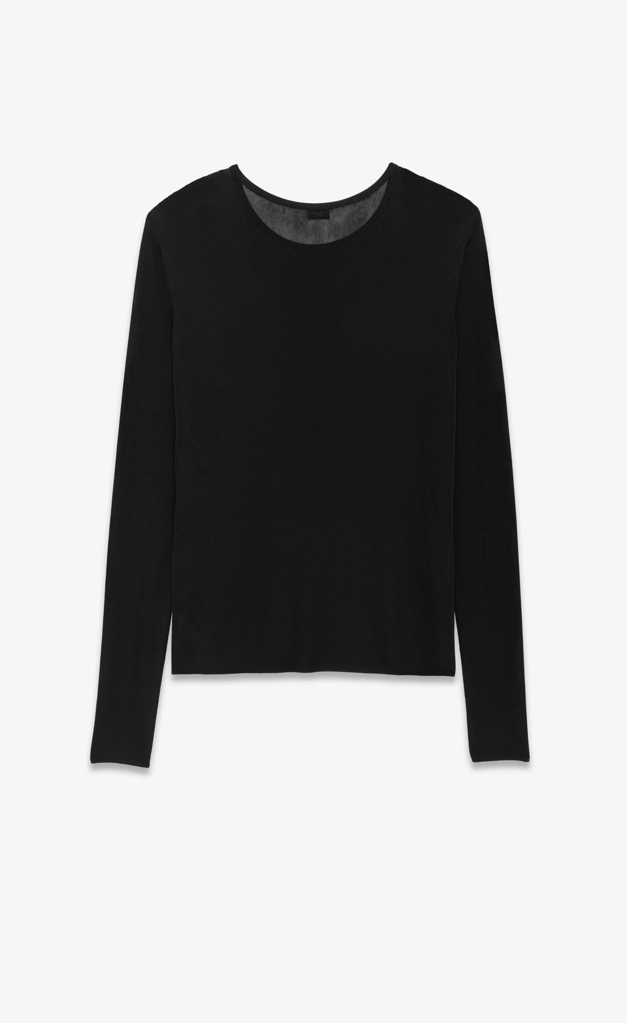 Saint Laurent ALL READY TO WEAR | KNITWEAR^CASSANDRE Sweater In Ribbed Knit | | YSL.com