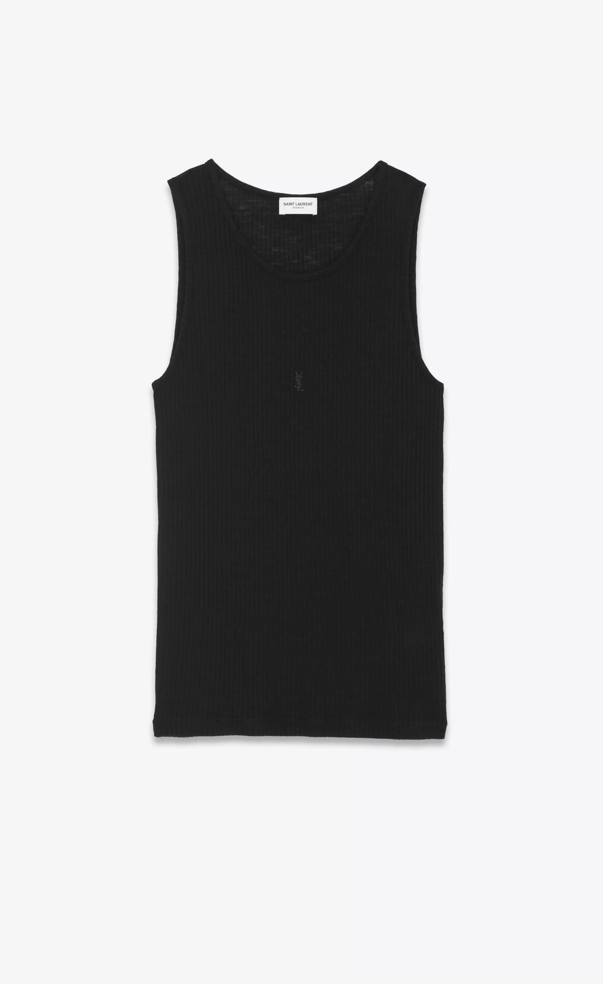 Women Saint Laurent JERSEY^CASSANDRE Tank Top | | YSL.com