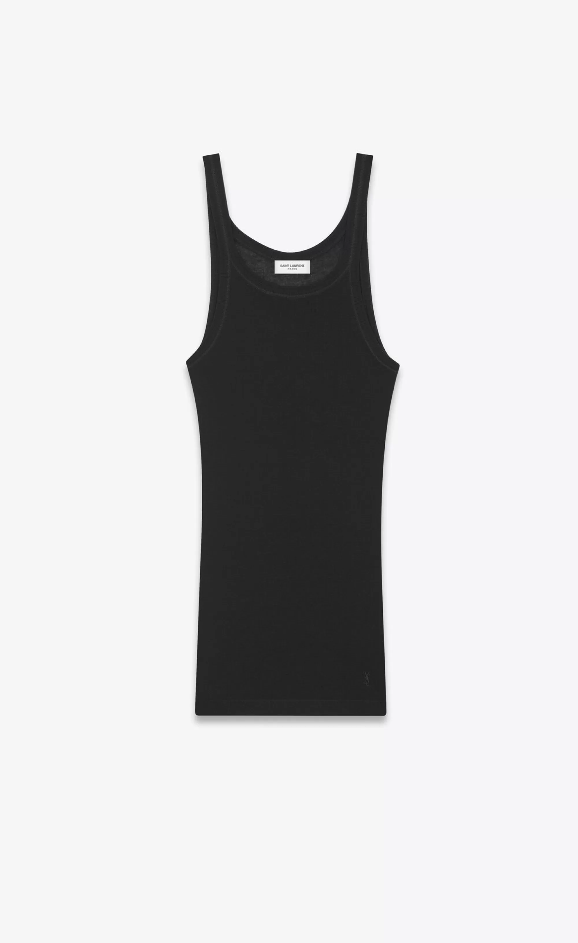 Saint Laurent ALL READY TO WEAR | JERSEY^CASSANDRE TANK TOP IN RIBBED JERSEY | | YSL.com