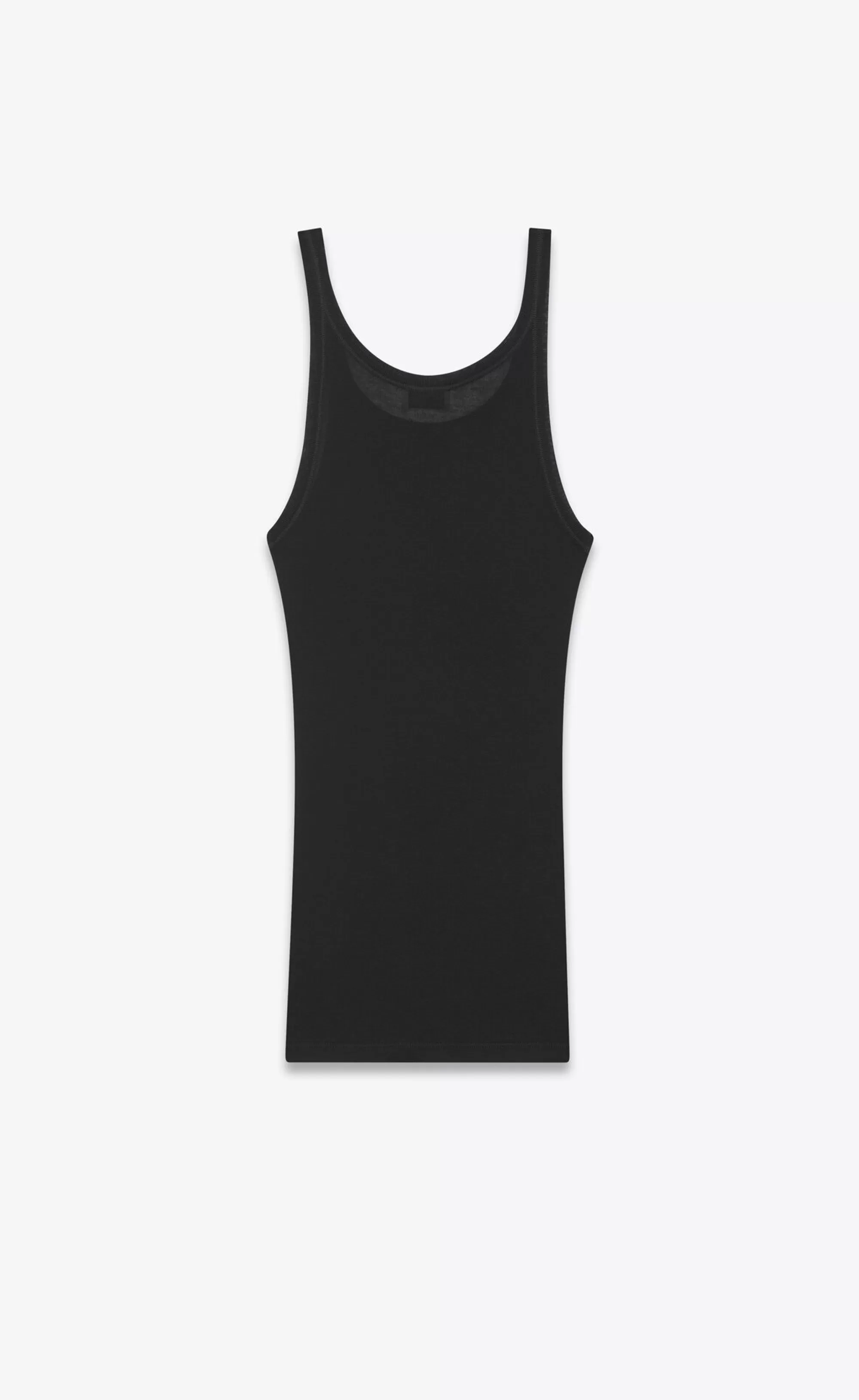 Saint Laurent ALL READY TO WEAR | JERSEY^CASSANDRE TANK TOP IN RIBBED JERSEY | | YSL.com