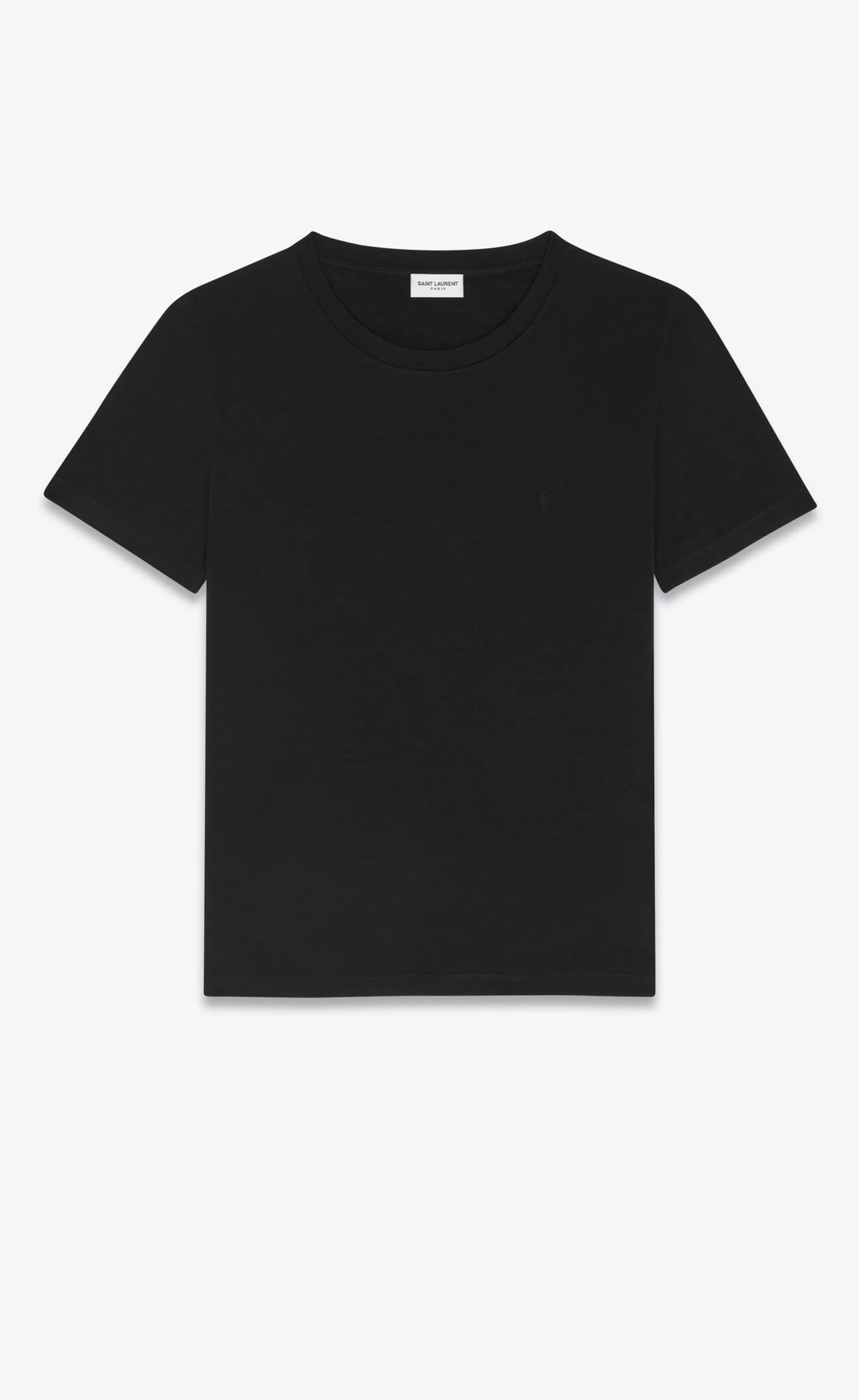 Women Saint Laurent JERSEY^CASSANDRE T-shirt In Wool Jersey | | YSL.com