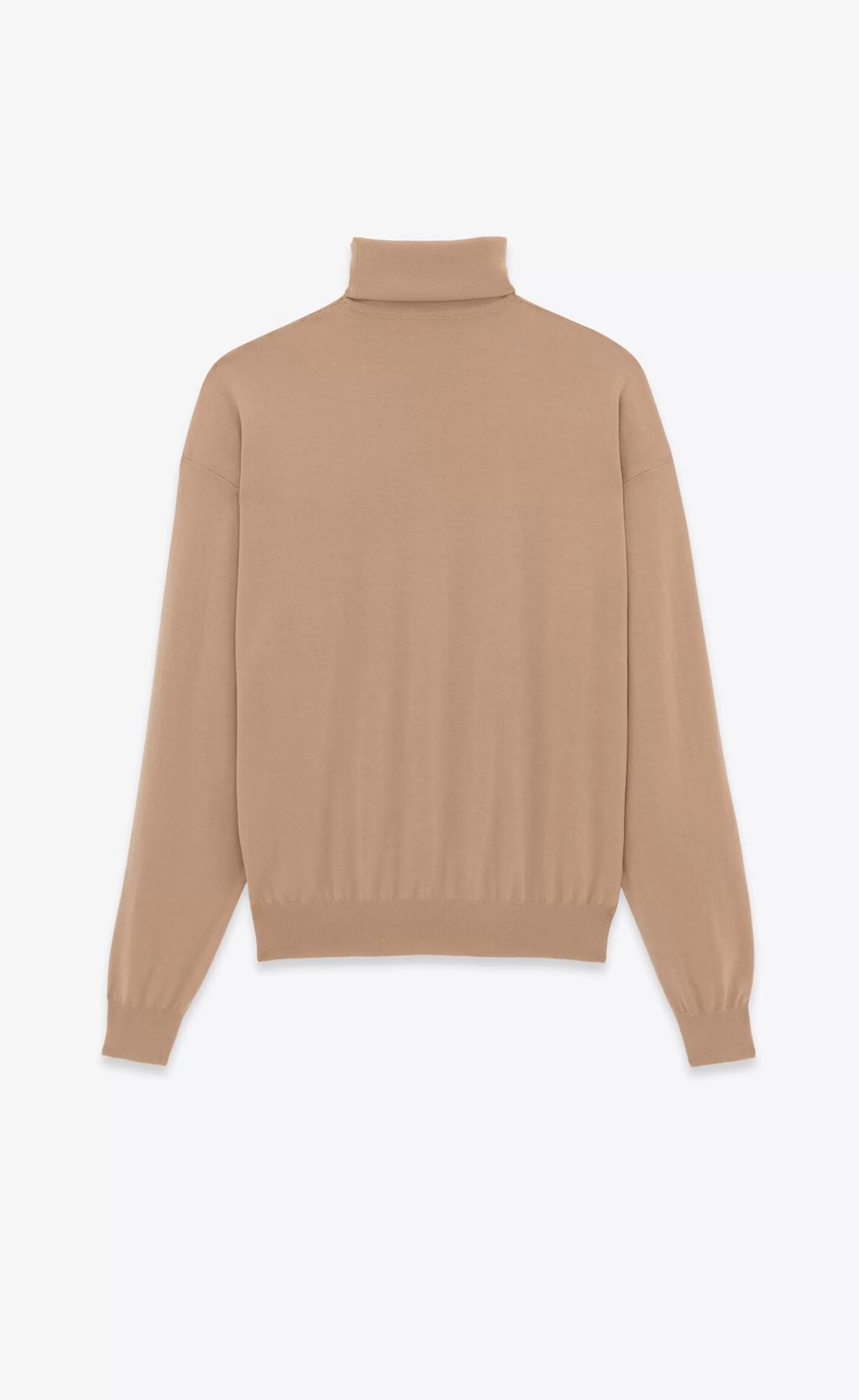 Women Saint Laurent KNITWEAR^CASSANDRE Turtleneck Sweater In Wool | | YSL.com