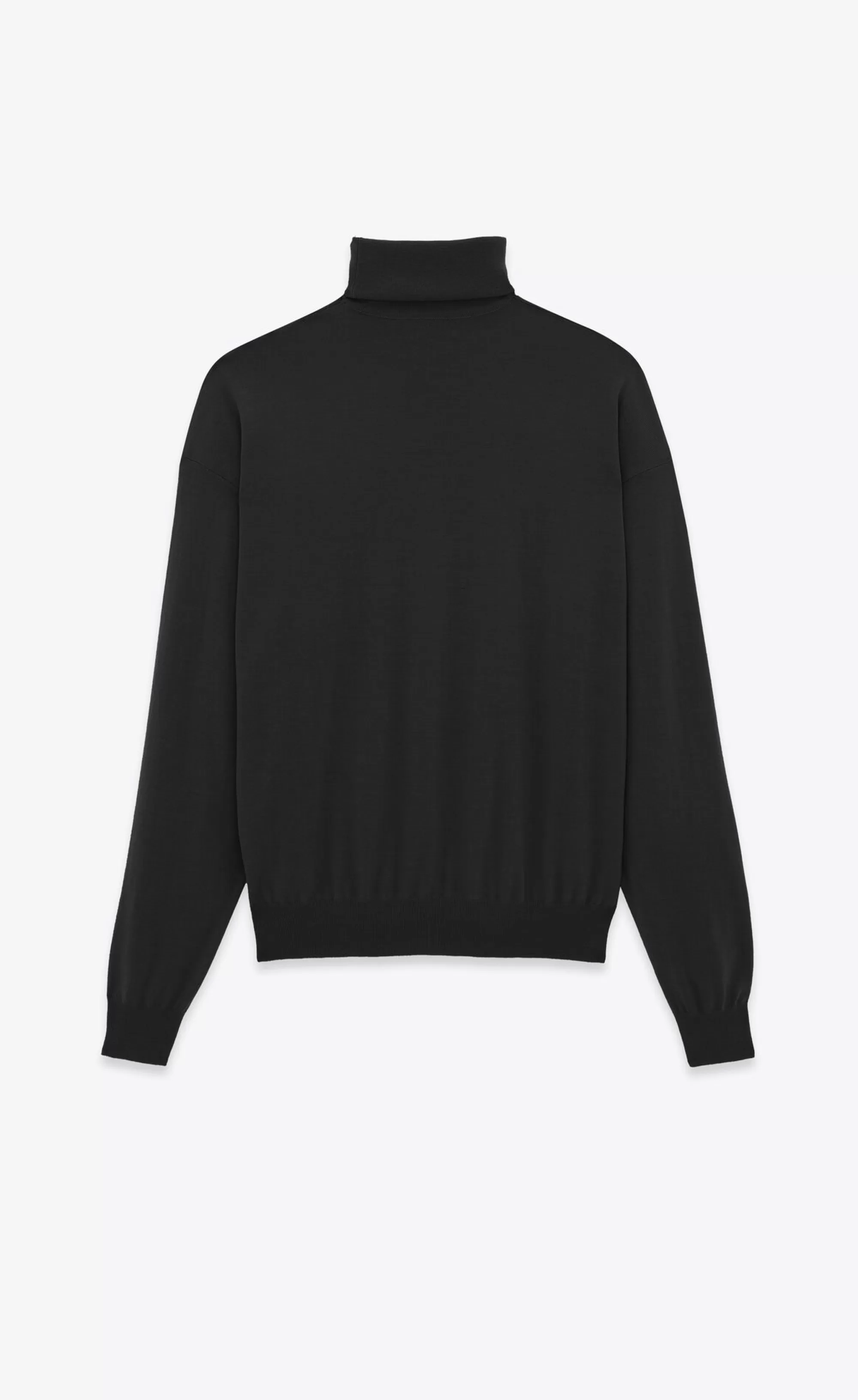 Women Saint Laurent KNITWEAR^CASSANDRE Turtleneck Sweater In Wool | | YSL.com