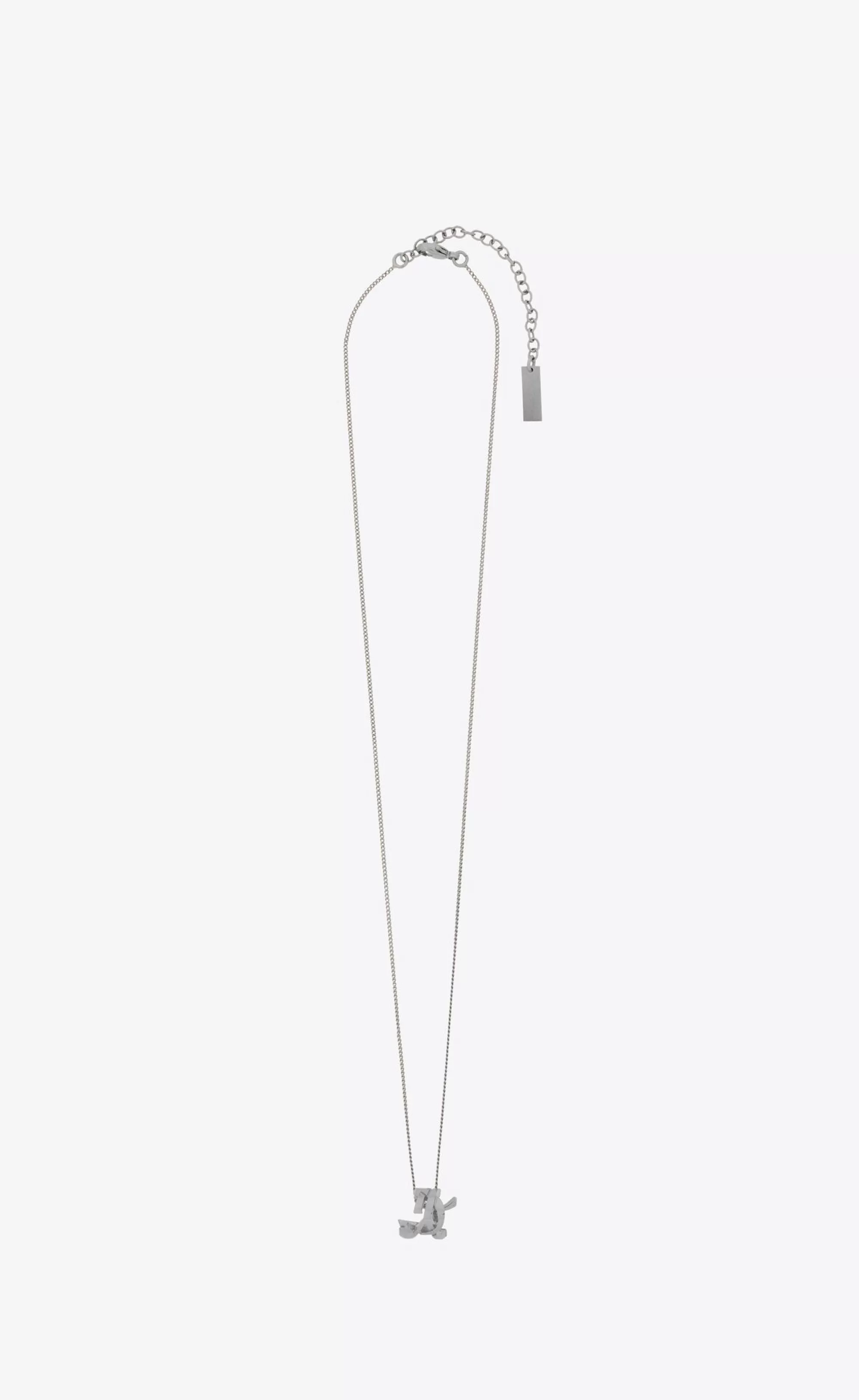 Women Saint Laurent NECKLACES | NECKLACES^CASSANDRE Twist Pendant Necklace In Metal | | YSL.com