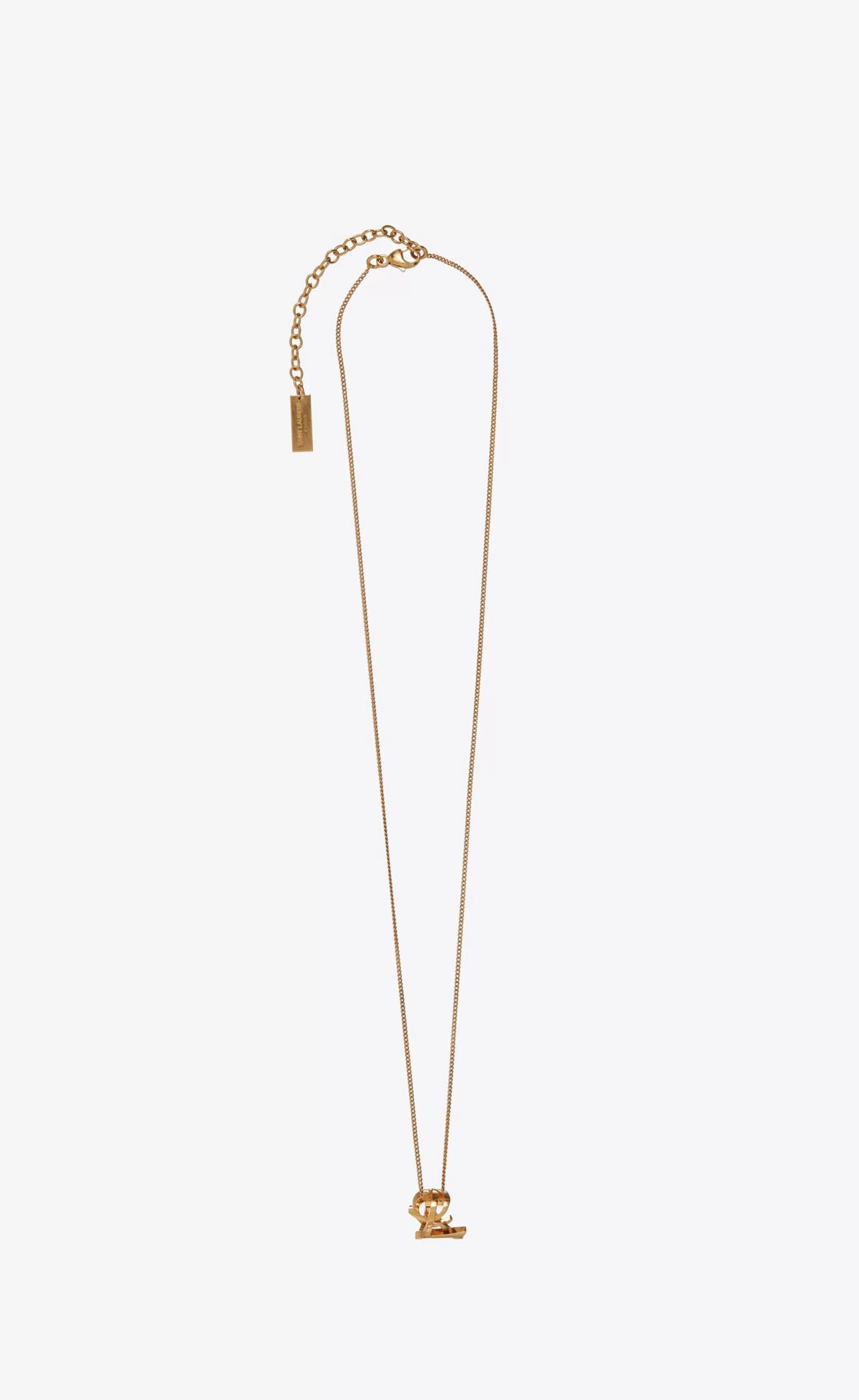 Women Saint Laurent NECKLACES | NECKLACES^CASSANDRE Twist Pendant Necklace In Metal | | YSL.com