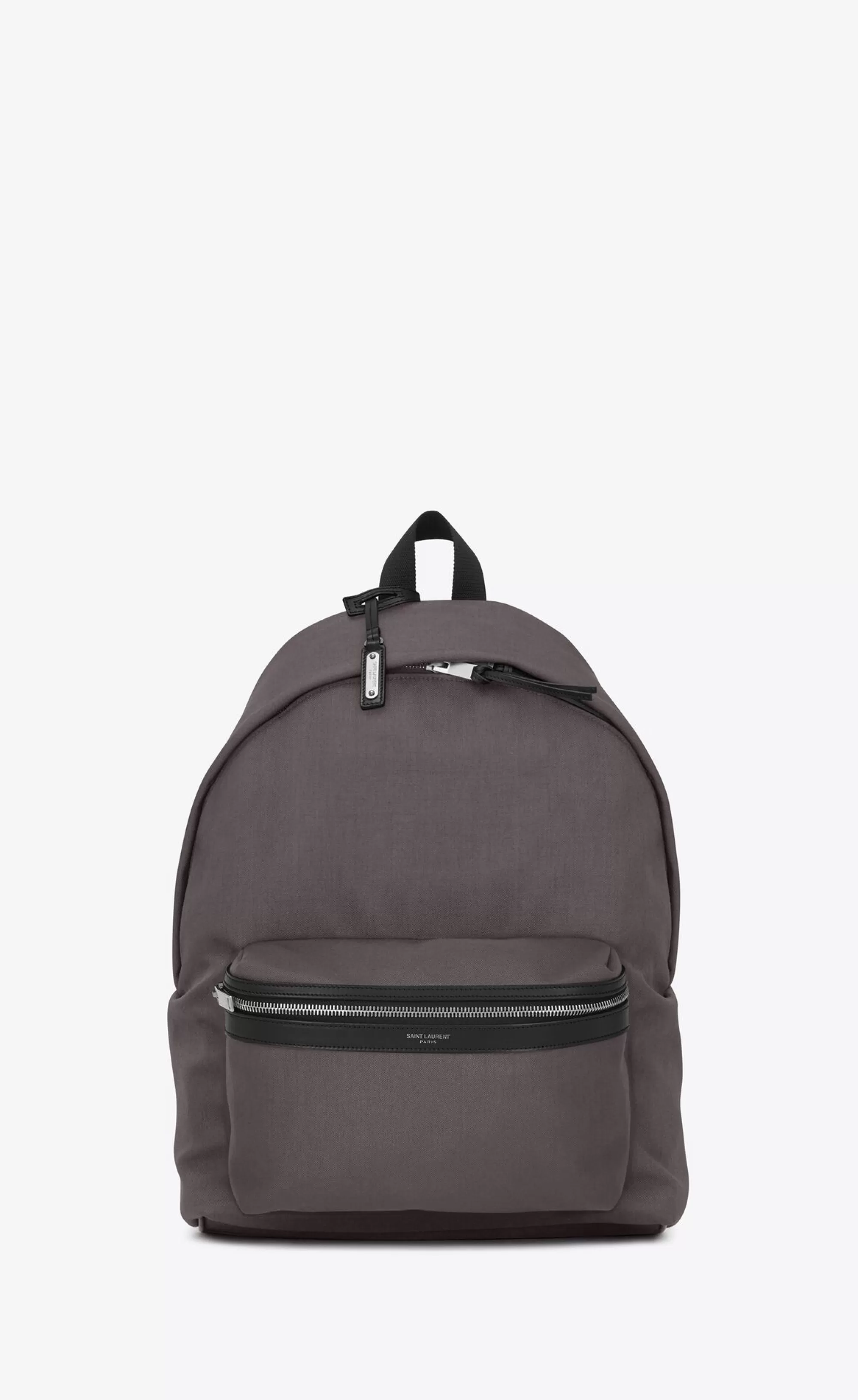 Saint Laurent BACKPACKS^City Backpack In Nylon Canvas And Leather | | YSL.com