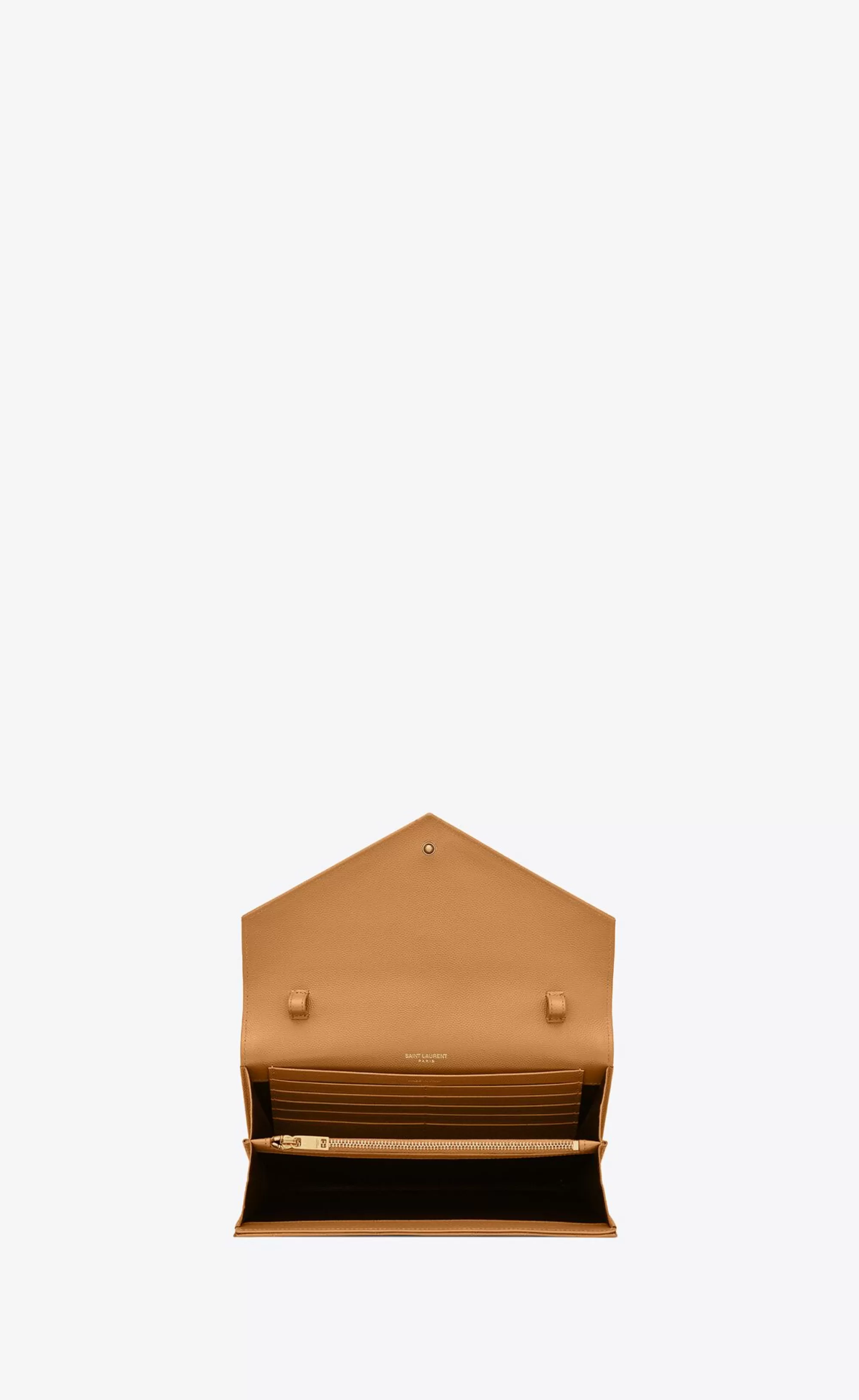Women Saint Laurent CHAIN WALLETS^CLASSIC CASSANDRE CHAIN WALLET IN GRAIN DE POUDRE LEATHER | | YSL.com