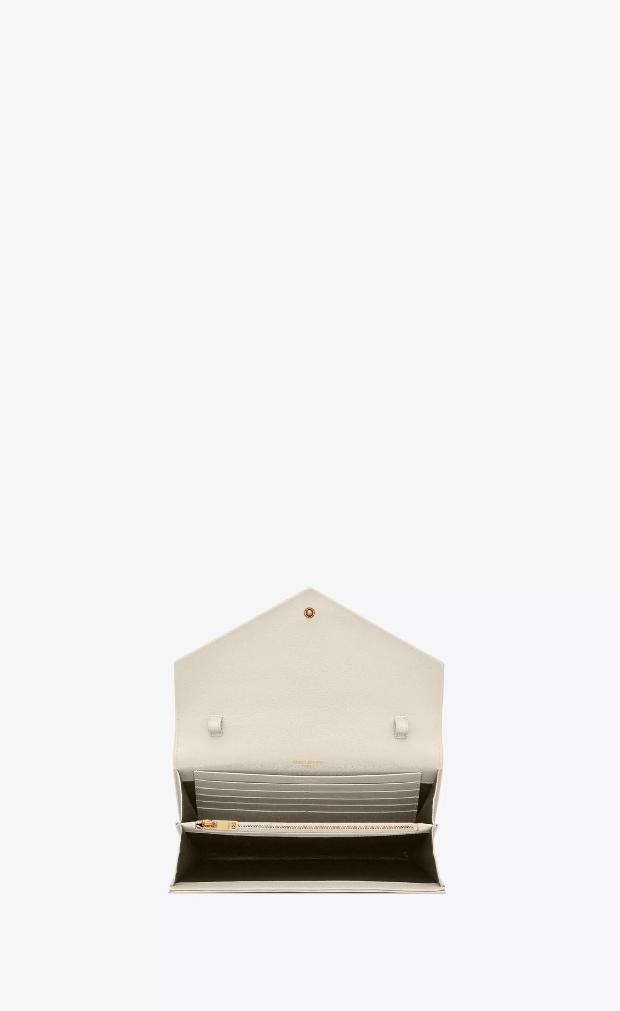 Women Saint Laurent CHAIN WALLETS^CLASSIC CASSANDRE CHAIN WALLET IN GRAIN DE POUDRE LEATHER | | YSL.com