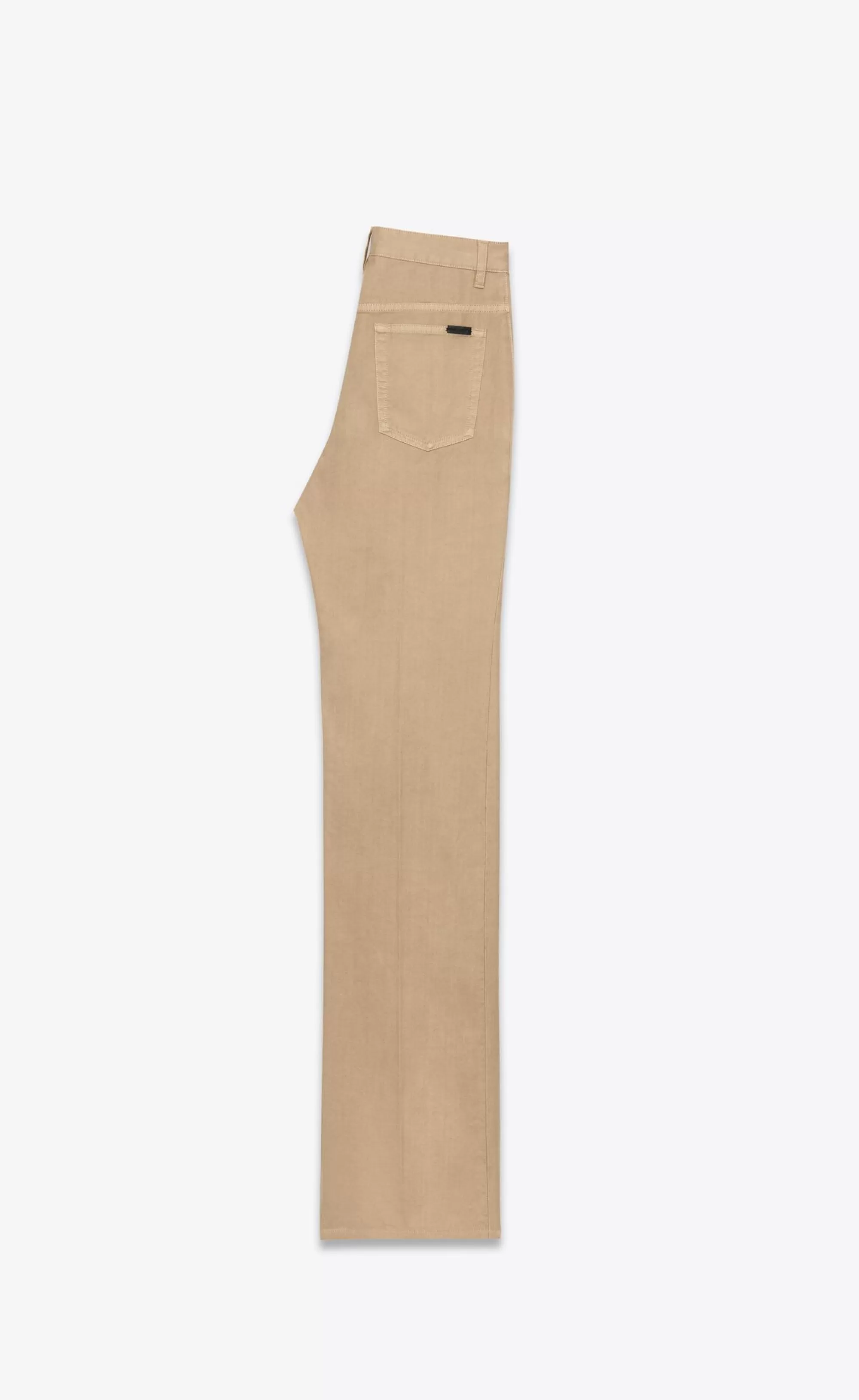 Women Saint Laurent Denim^CLYDE Pants In Cotton | | YSL.com