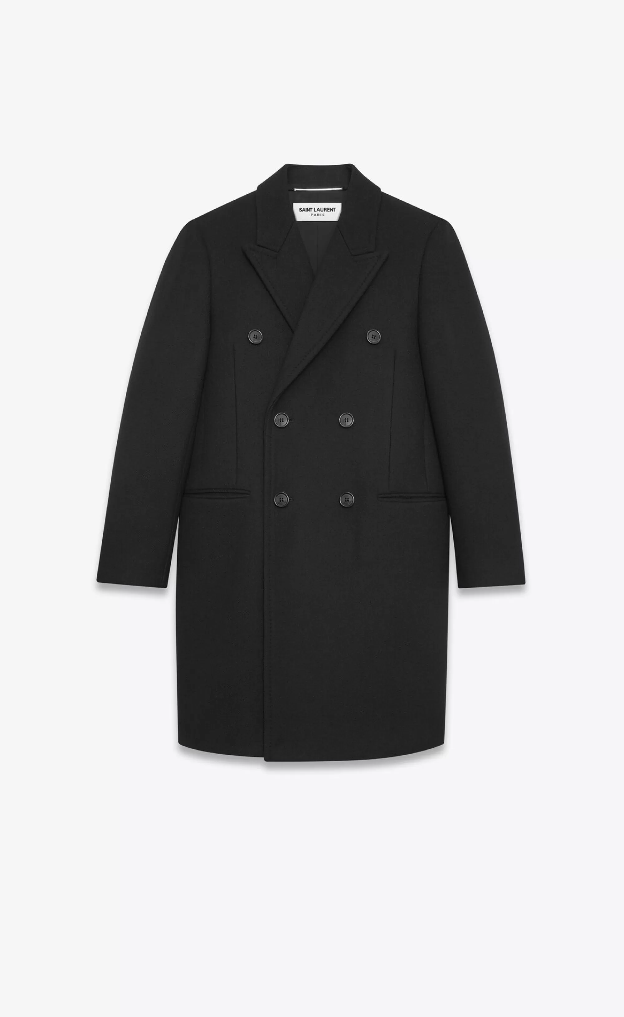 Saint Laurent ALL READY TO WEAR | COATS^Coat In Wool | | YSL.com