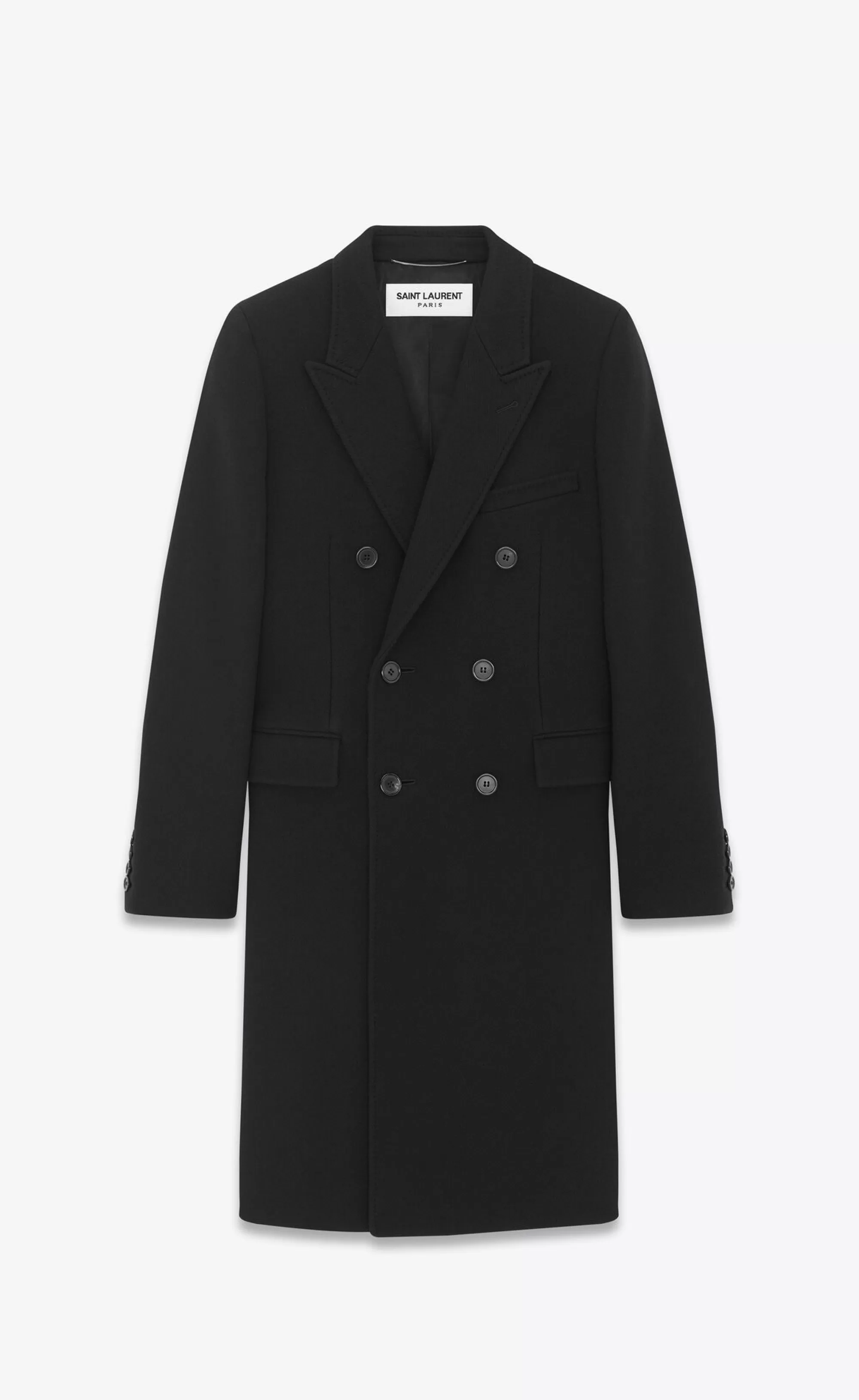 Saint Laurent ALL READY TO WEAR | COATS^Coat In Wool And Cashmere | | YSL.com