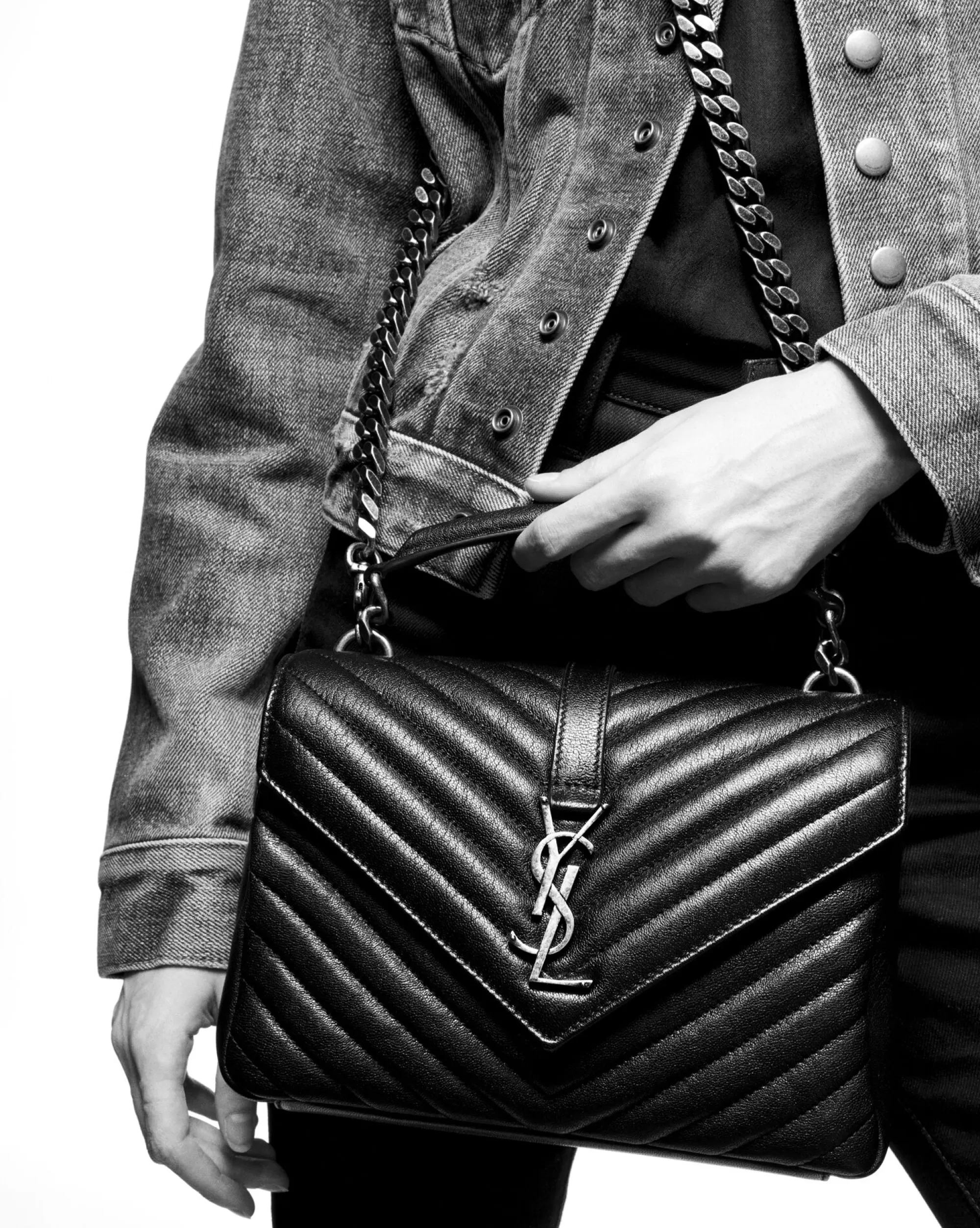 Women Saint Laurent CROSSBODY BAGS | COLLEGE^COLLEGE MEDIUM IN QUILTED LEATHER | | YSL.com