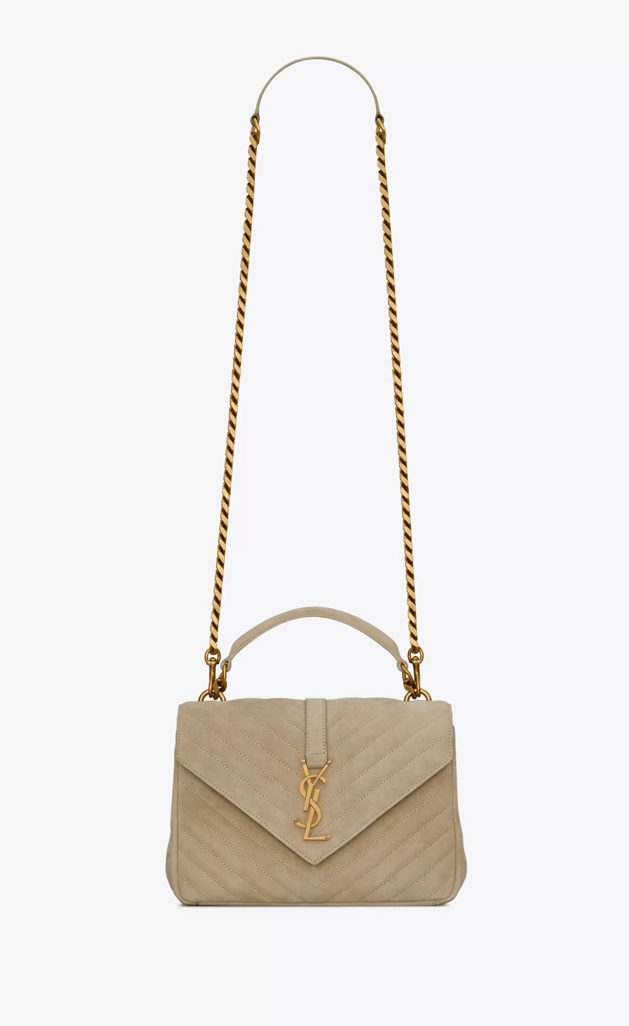 Women Saint Laurent CROSSBODY BAGS | COLLEGE^COLLEGE MEDIUM In Quilted Suede | | YSL.com